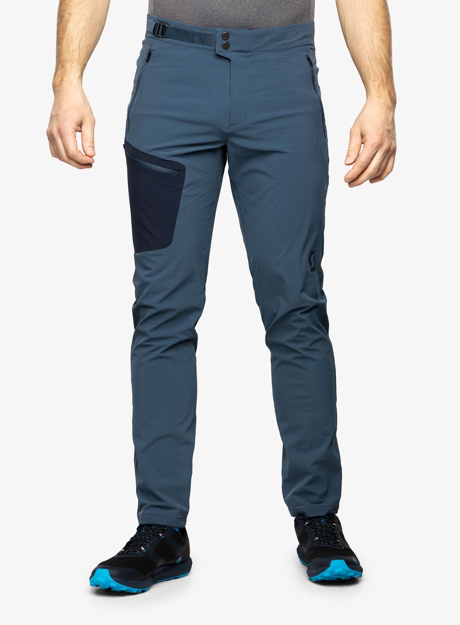 Turistické kalhoty SCOTT Explorair Light - metal blue/dark blue