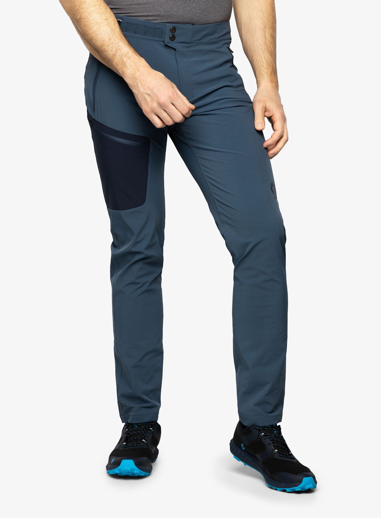 Turistické kalhoty SCOTT Explorair Light - metal blue/dark blue