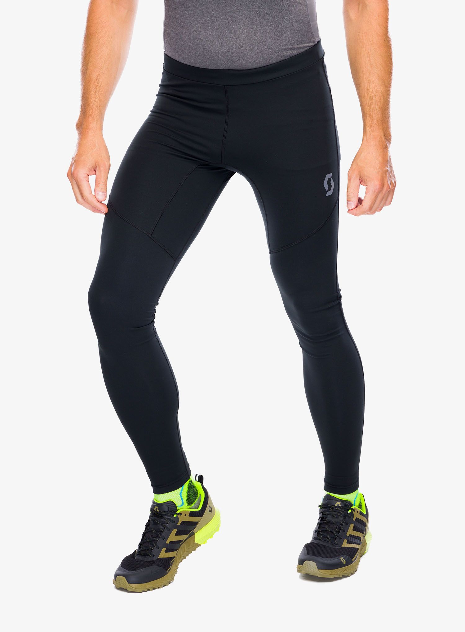 Legíny na běhání SCOTT Full Tights Endurance - black/black