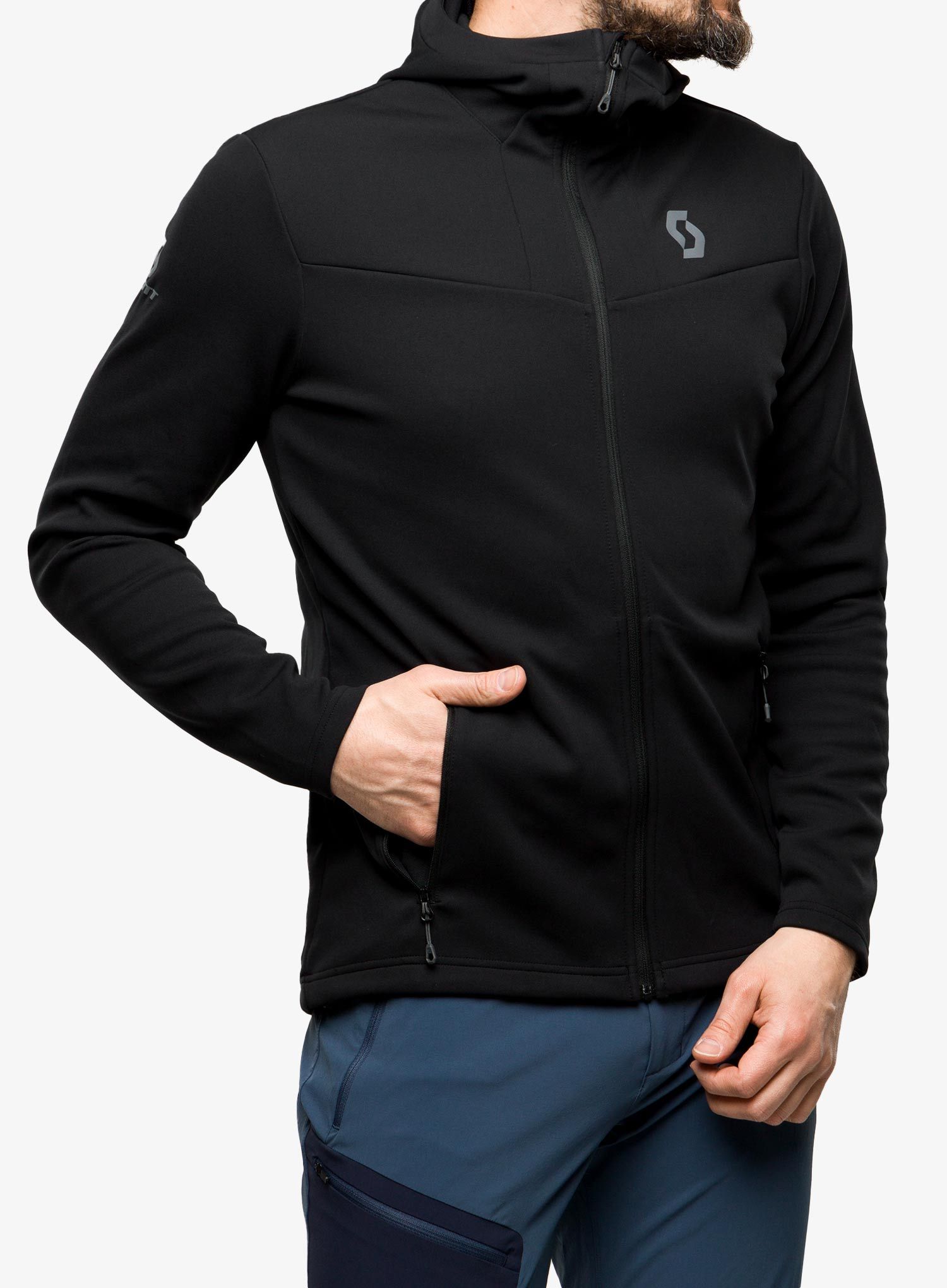 Outdoorova mikina SCOTT Hoody Defined Mid - black