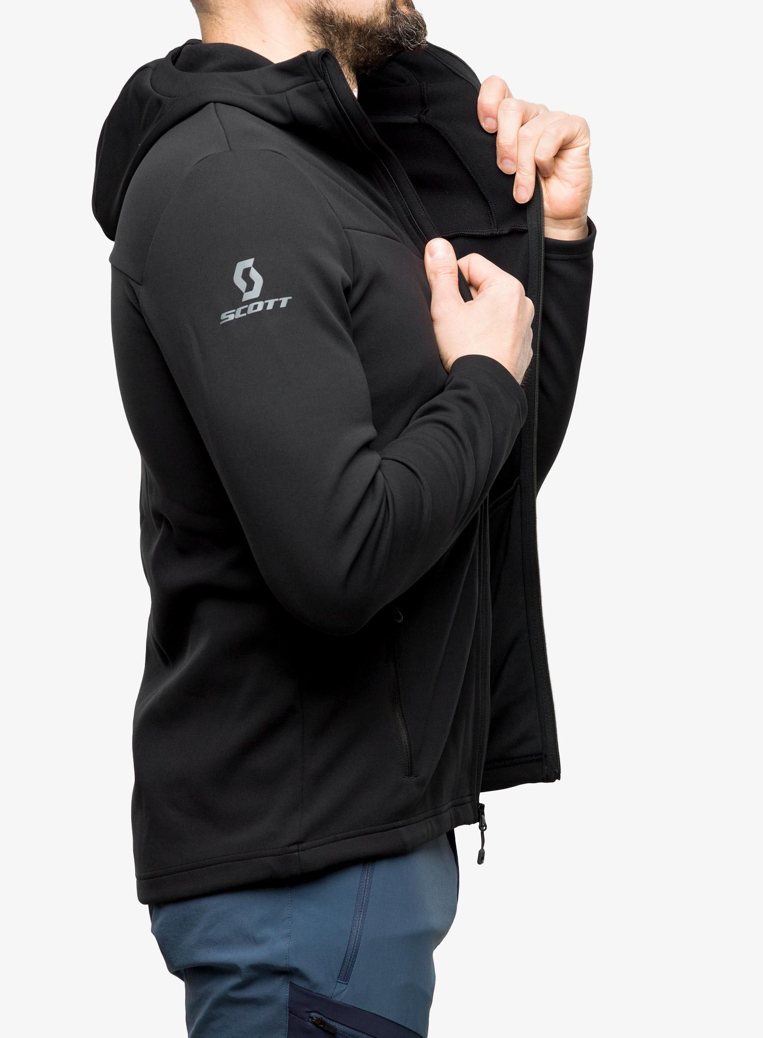 Outdoorova mikina SCOTT Hoody Defined Mid - black
