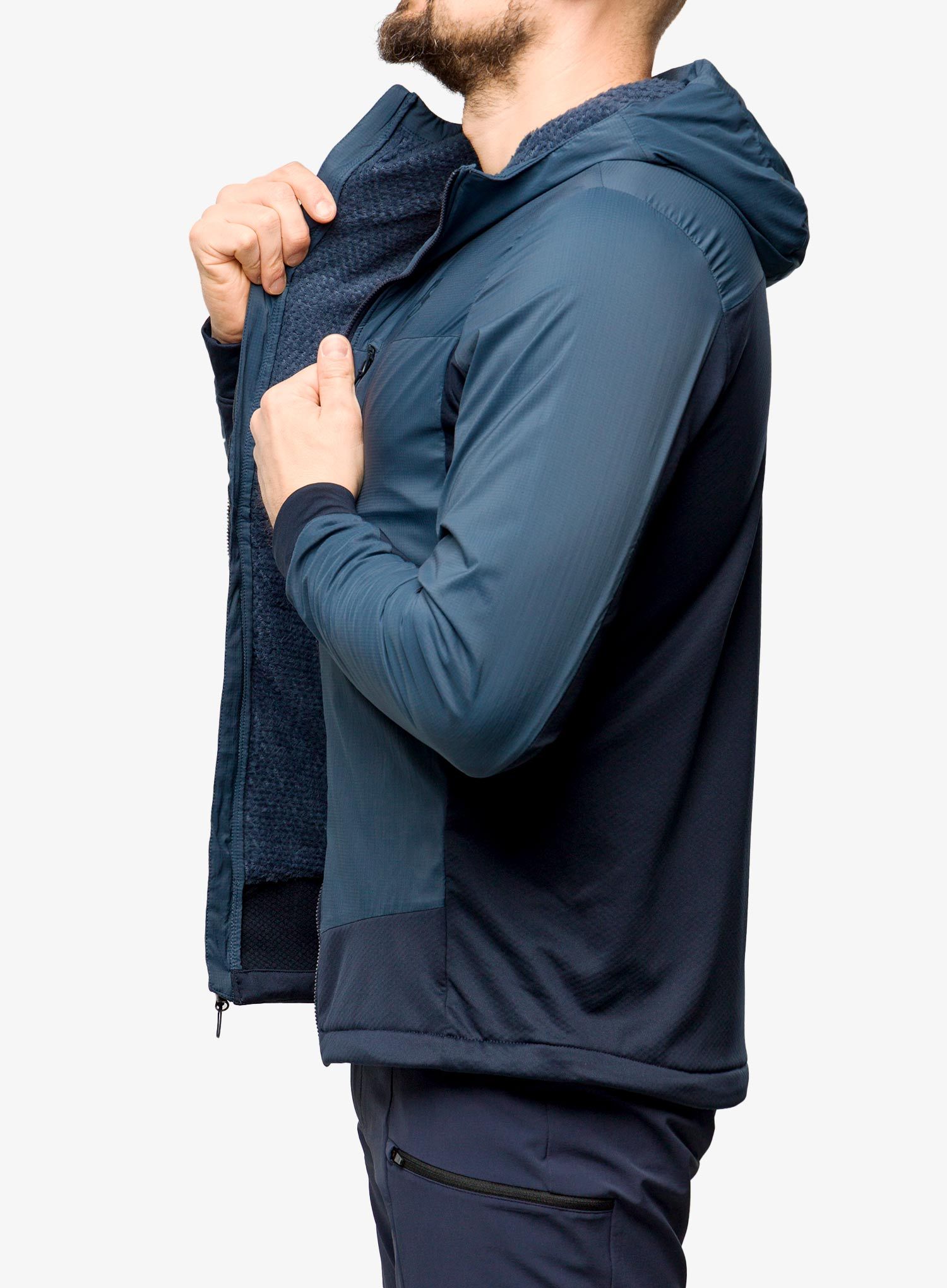 Bunda na skialpinismus SCOTT Hoody Explorair Alpha - metal blue/dark blue