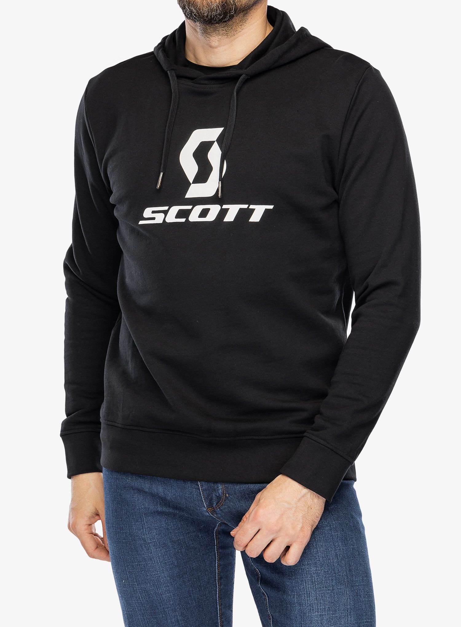 Mikina s kapucí SCOTT Hoody Icon LS - black