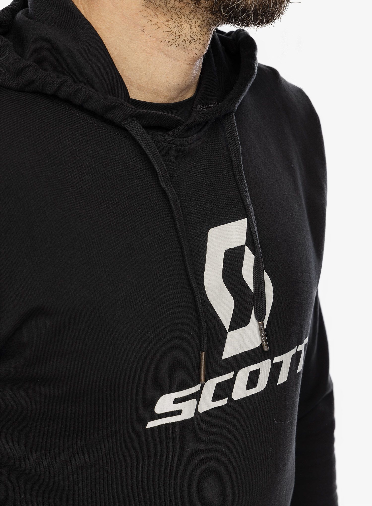 Mikina s kapucí SCOTT Hoody Icon LS - black