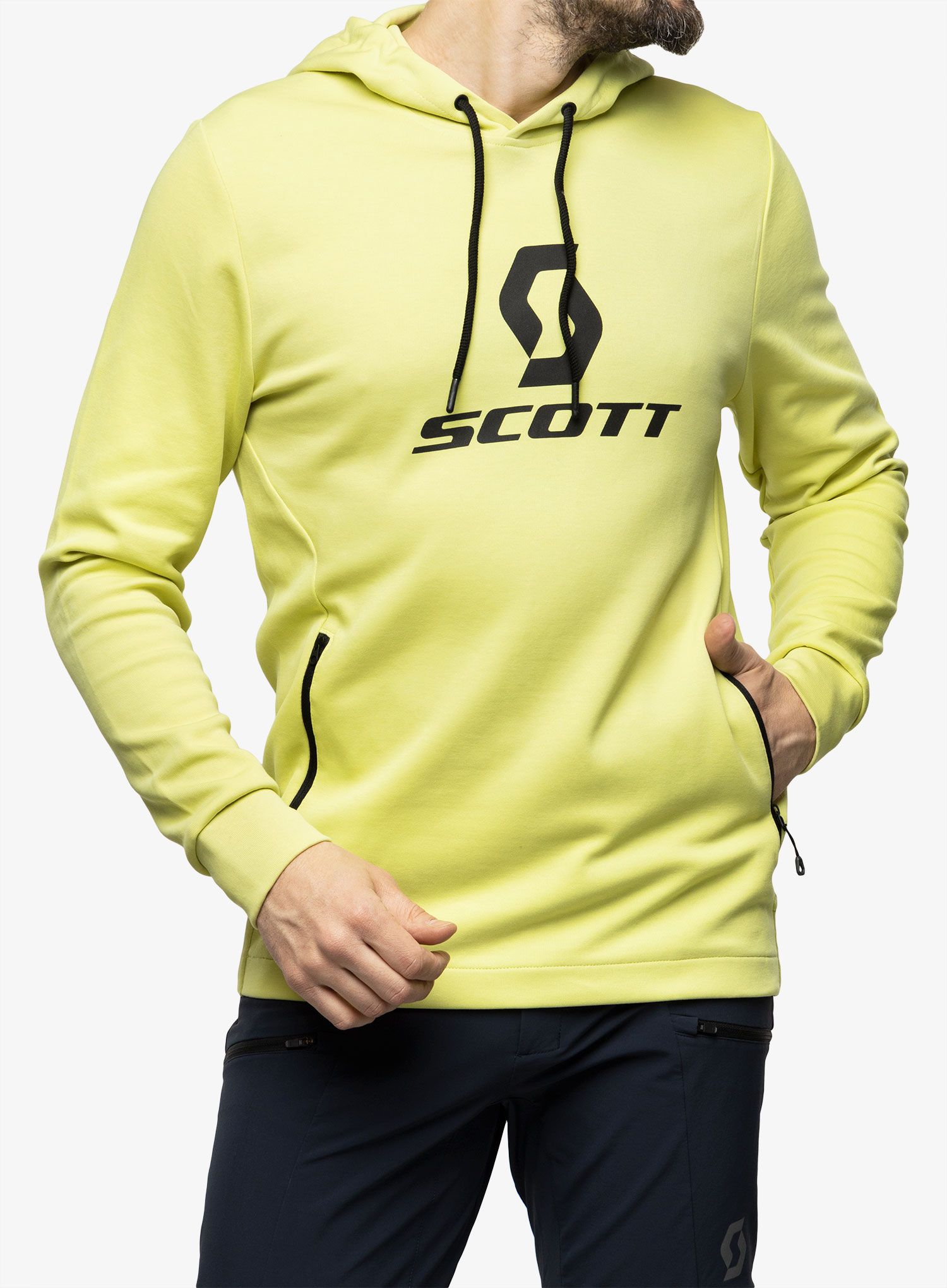 Mikina s kapucí SCOTT Hoody Tech - bitter yellow