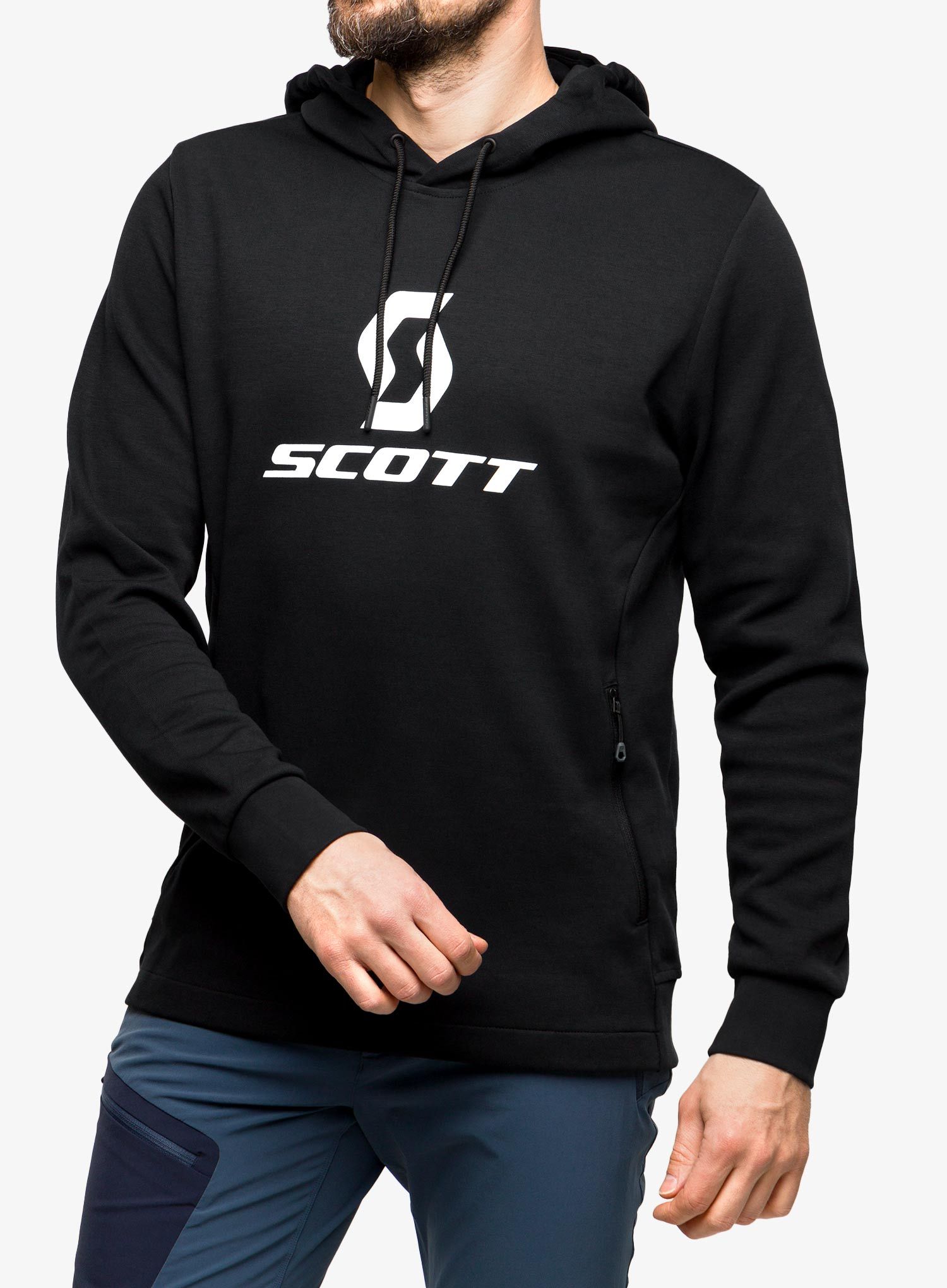 Mikina s kapucí SCOTT Hoody Tech - black