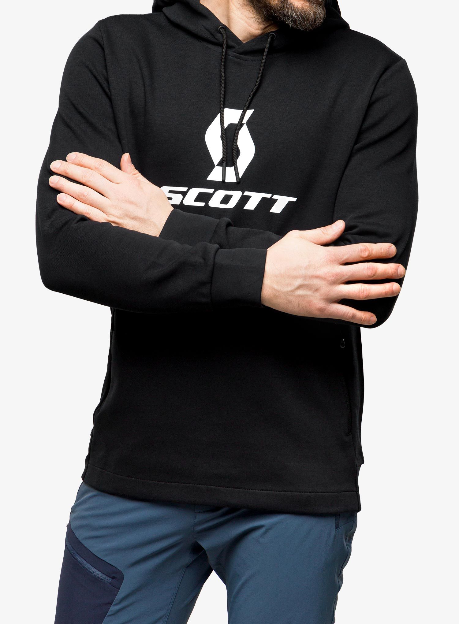 Mikina s kapucí SCOTT Hoody Tech - black