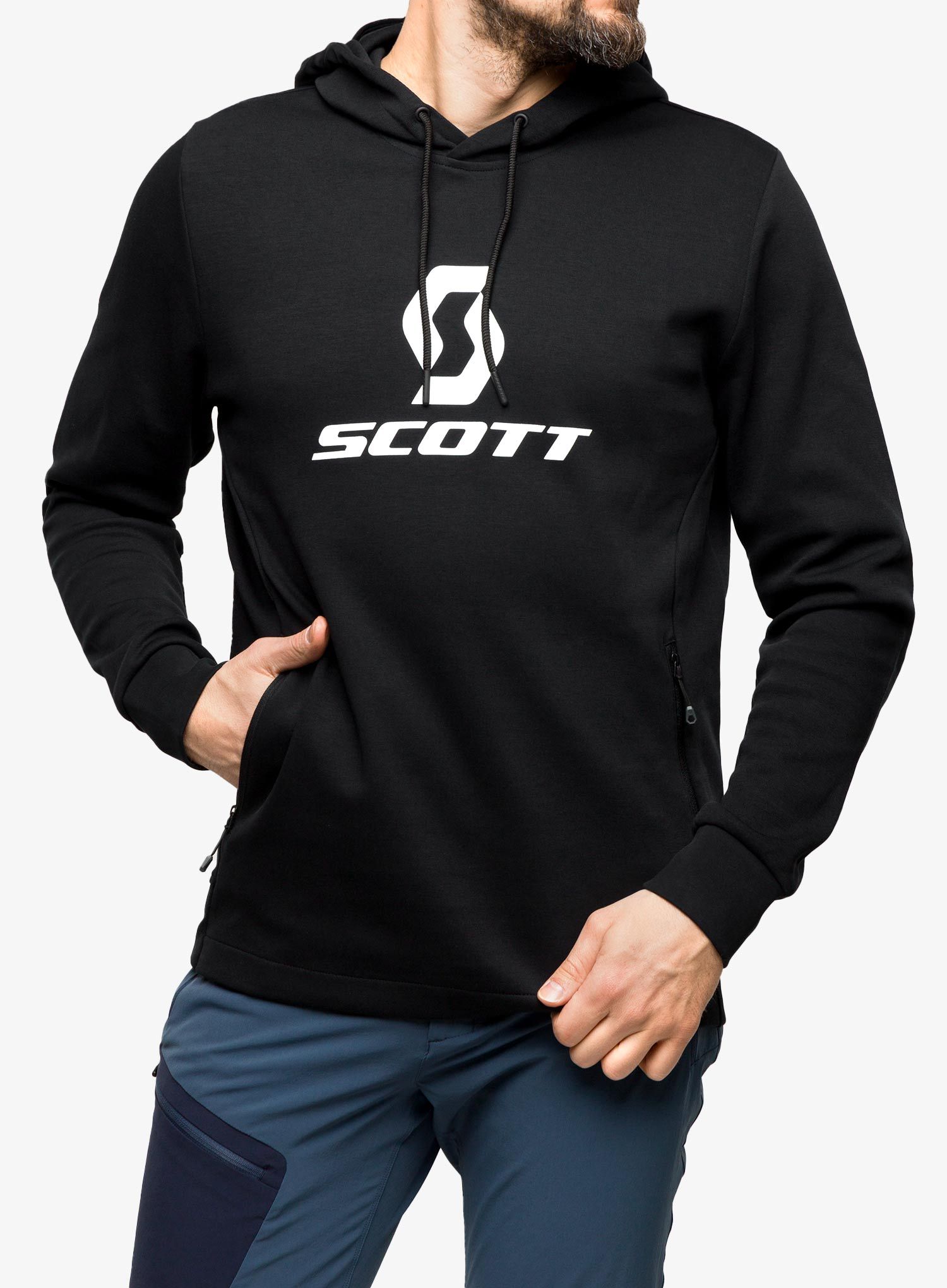 Mikina s kapucí SCOTT Hoody Tech - black
