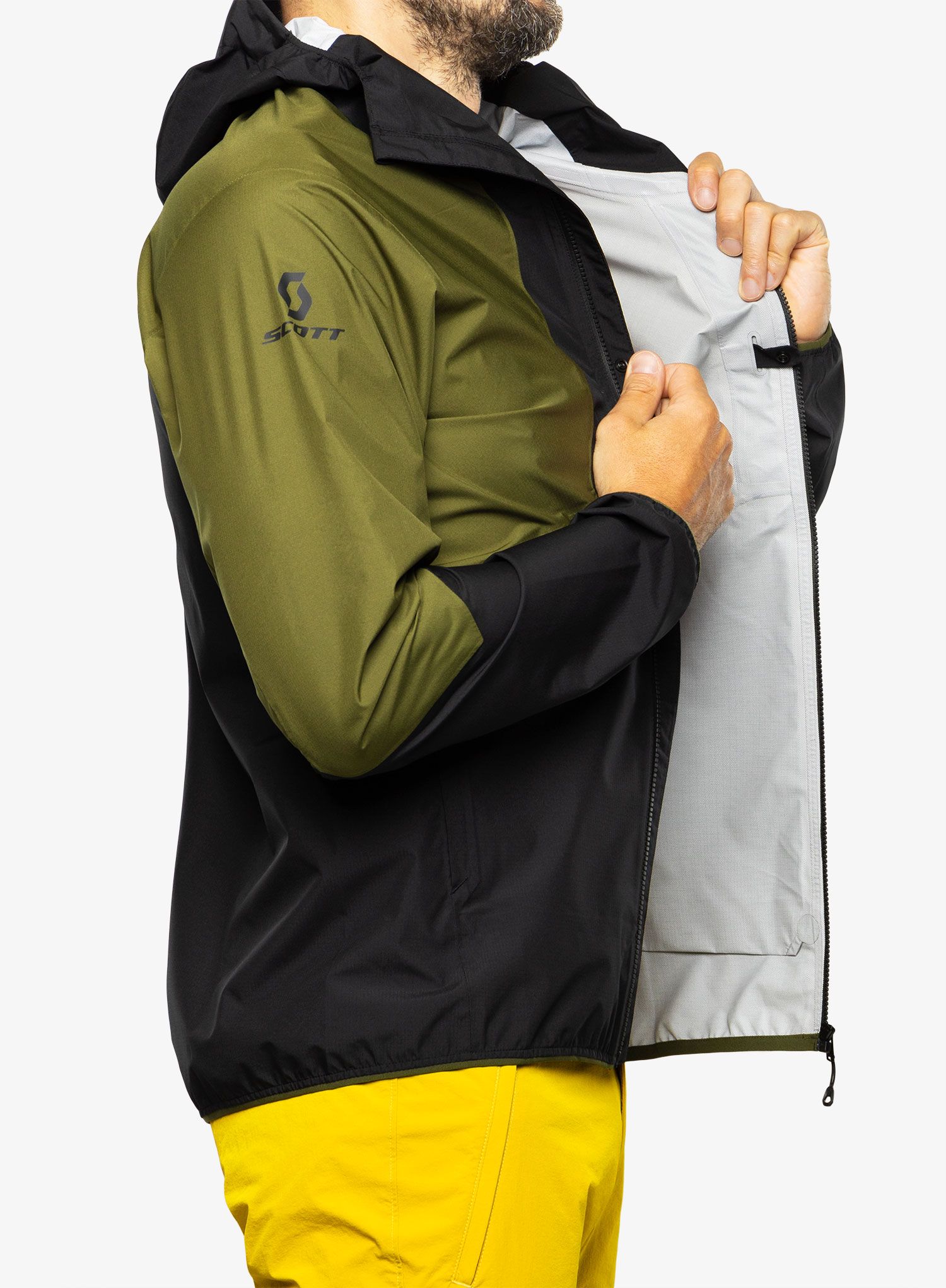 Bunda do deště SCOTT Jacket Explorair Light 2.5L - black/fir green