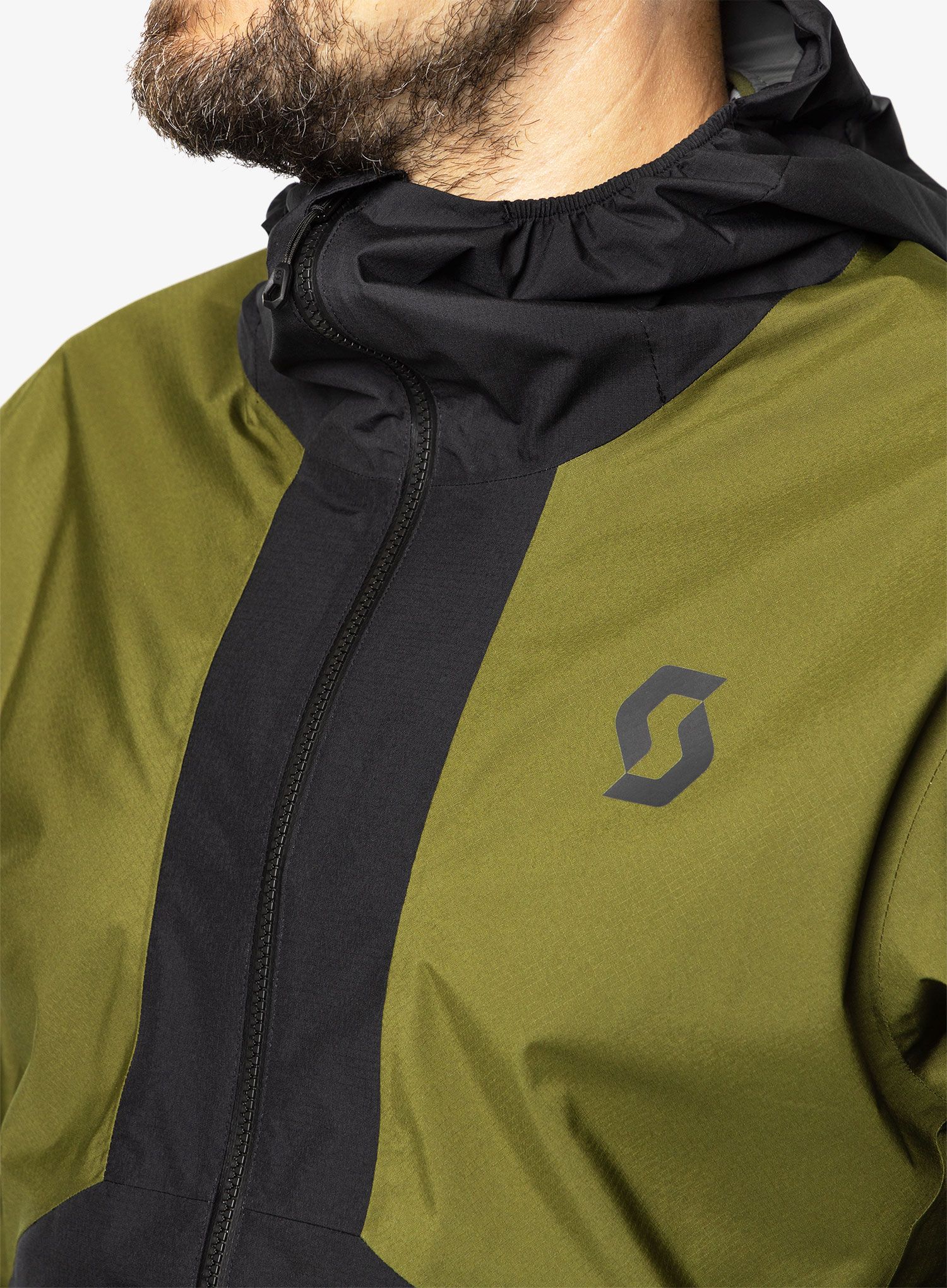 Bunda do deště SCOTT Jacket Explorair Light 2.5L - black/fir green