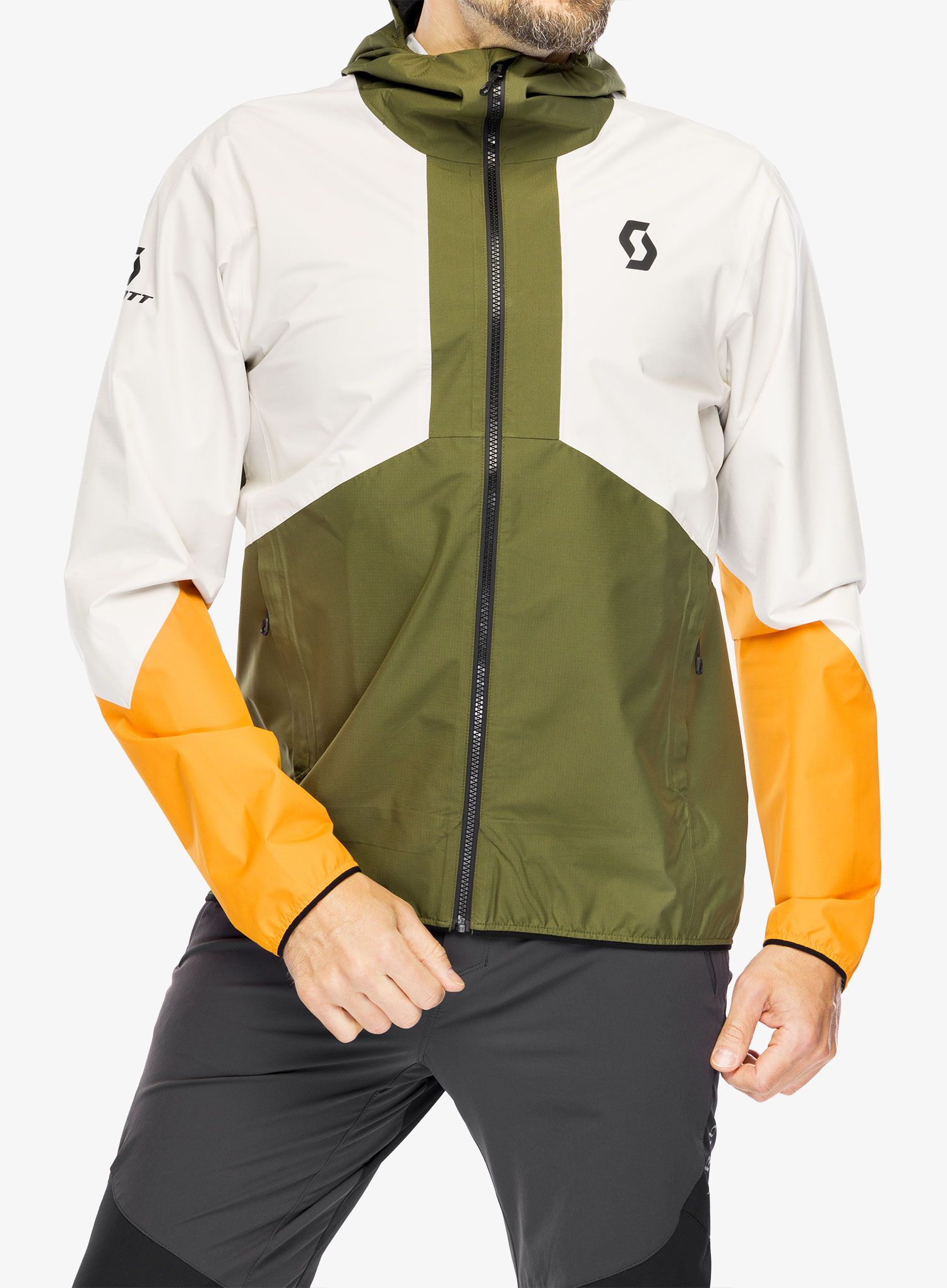 Bunda do deště SCOTT Jacket Explorair Light 2.5L - green/dust white