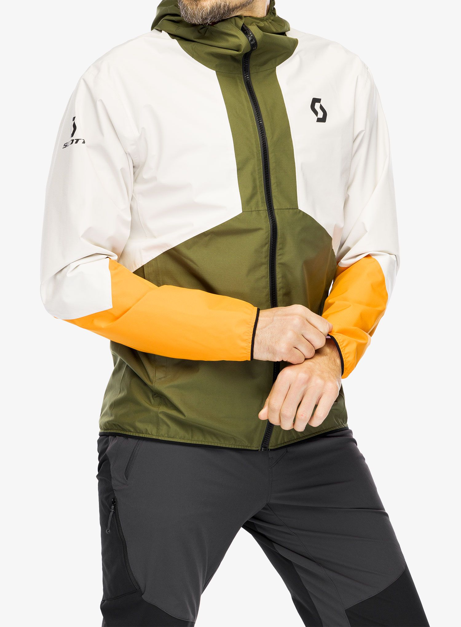Bunda do deště SCOTT Jacket Explorair Light 2.5L - green/dust white