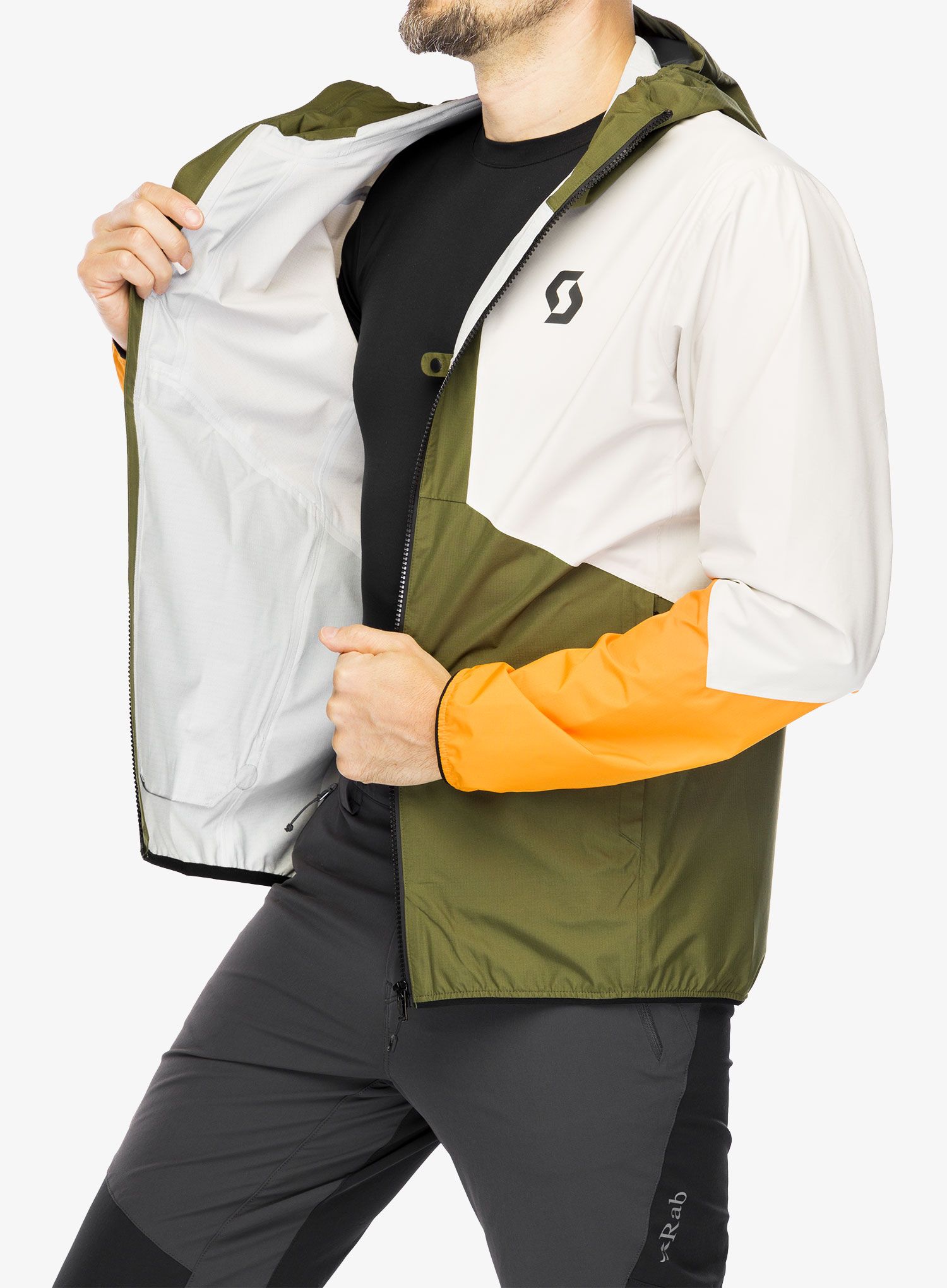 Bunda do deště SCOTT Jacket Explorair Light 2.5L - green/dust white