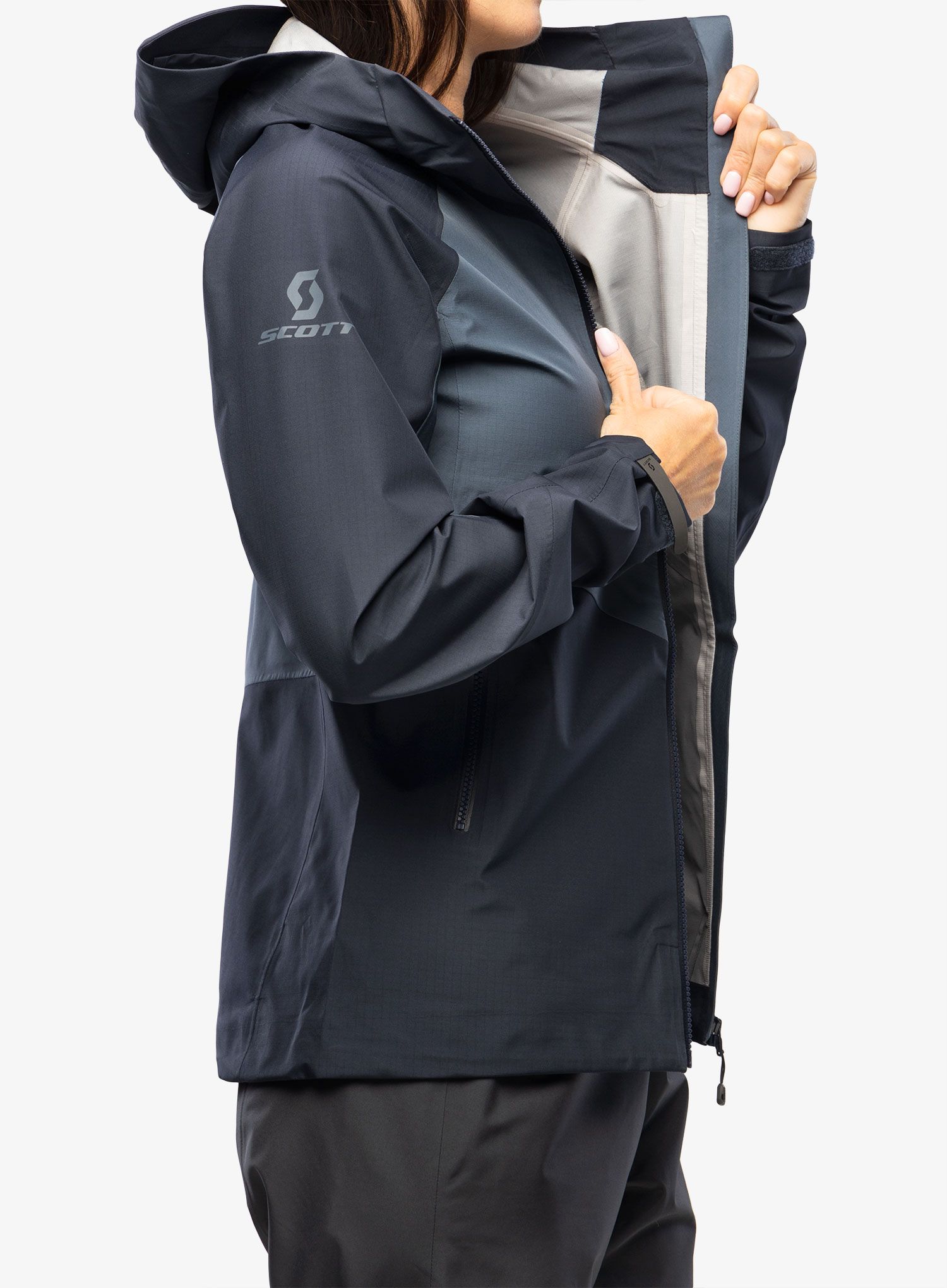 Dámská bunda na hory SCOTT Jacket Explorair Light Dryo 3L - dark blue/metal blue