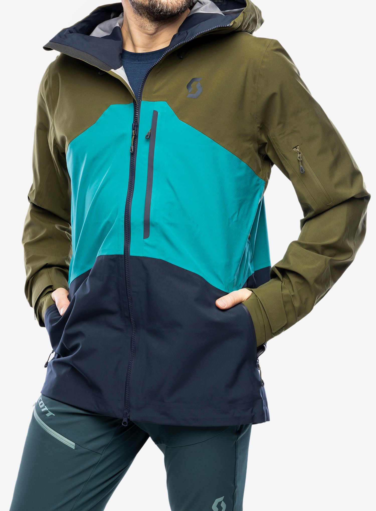 Bunda SCOTT Jacket Vertic 3L - fir green/winter green