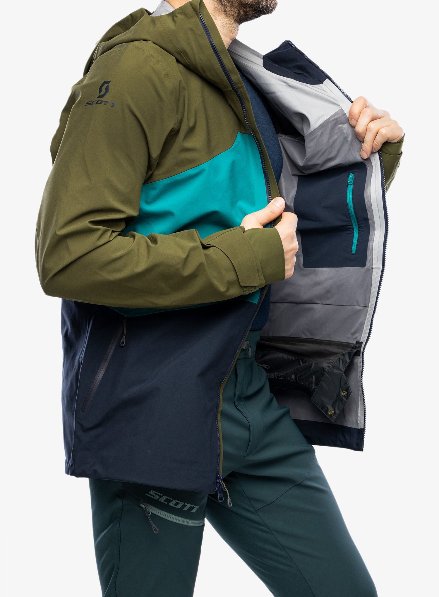 Bunda SCOTT Jacket Vertic 3L - fir green/winter green