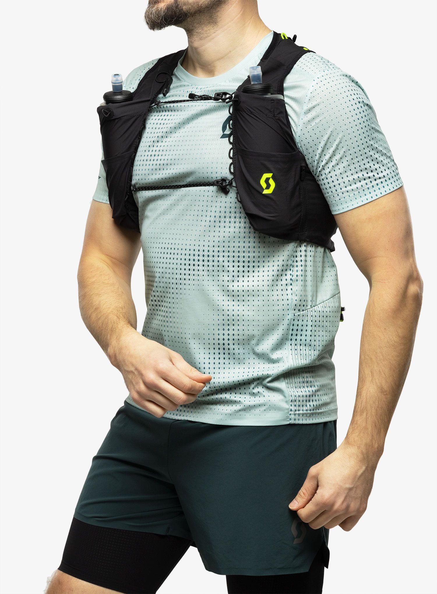 Běžecká vesta SCOTT Pack Trail RC TR 4  - black/yellow