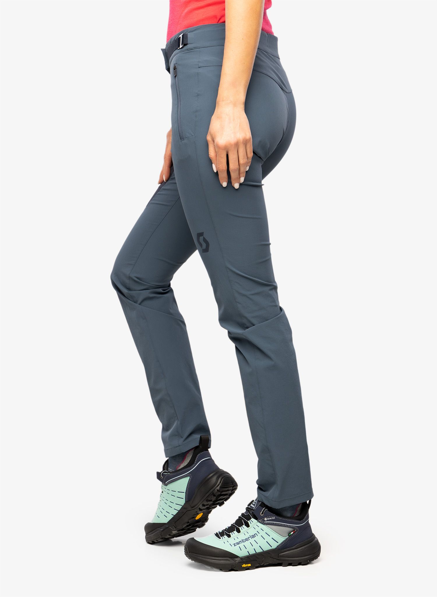 Turistické kalhoty dámské SCOTT Pant Explorair Light - metal blue/dark blue