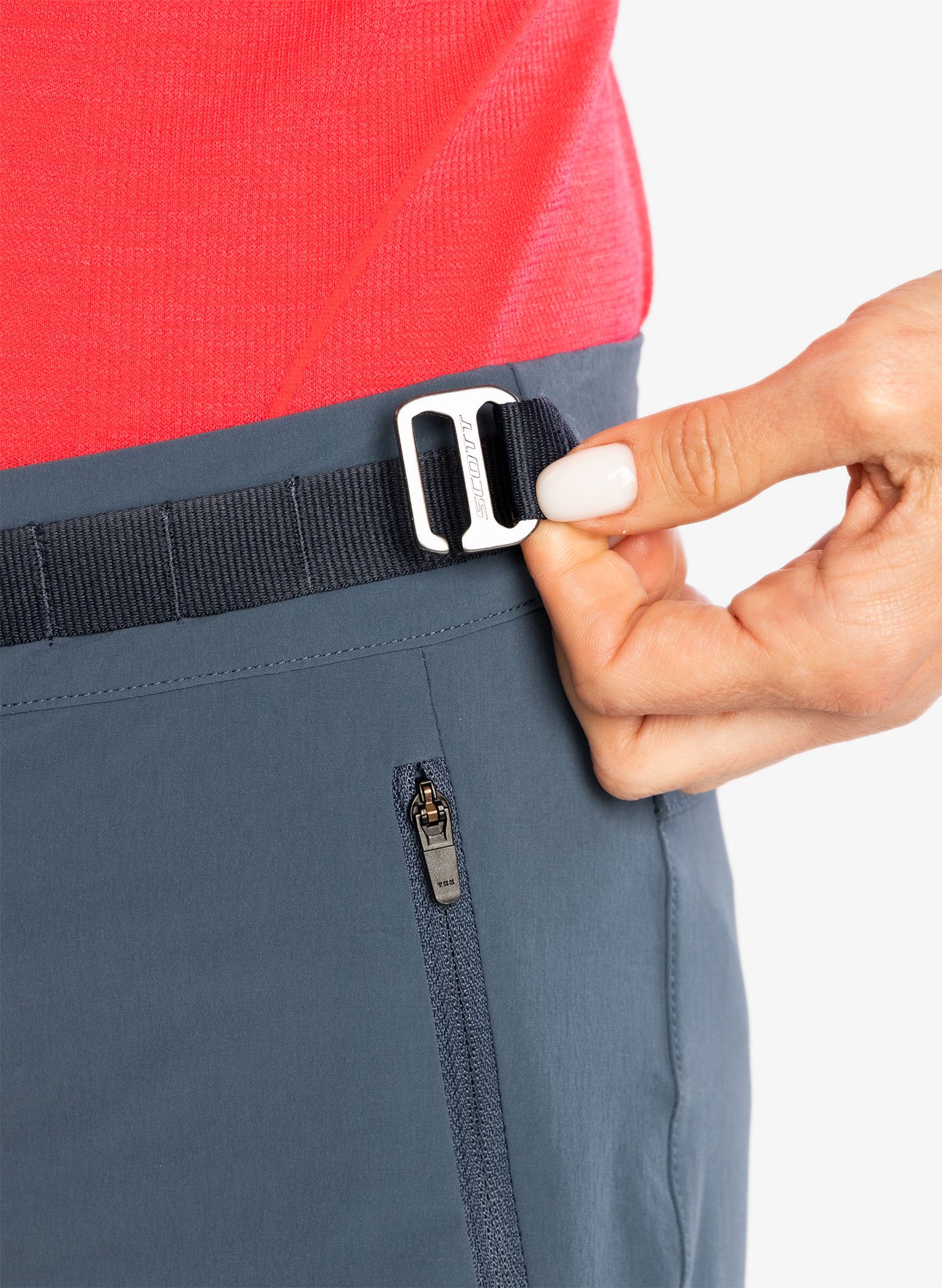 Turistické kalhoty dámské SCOTT Pant Explorair Light - metal blue/dark blue
