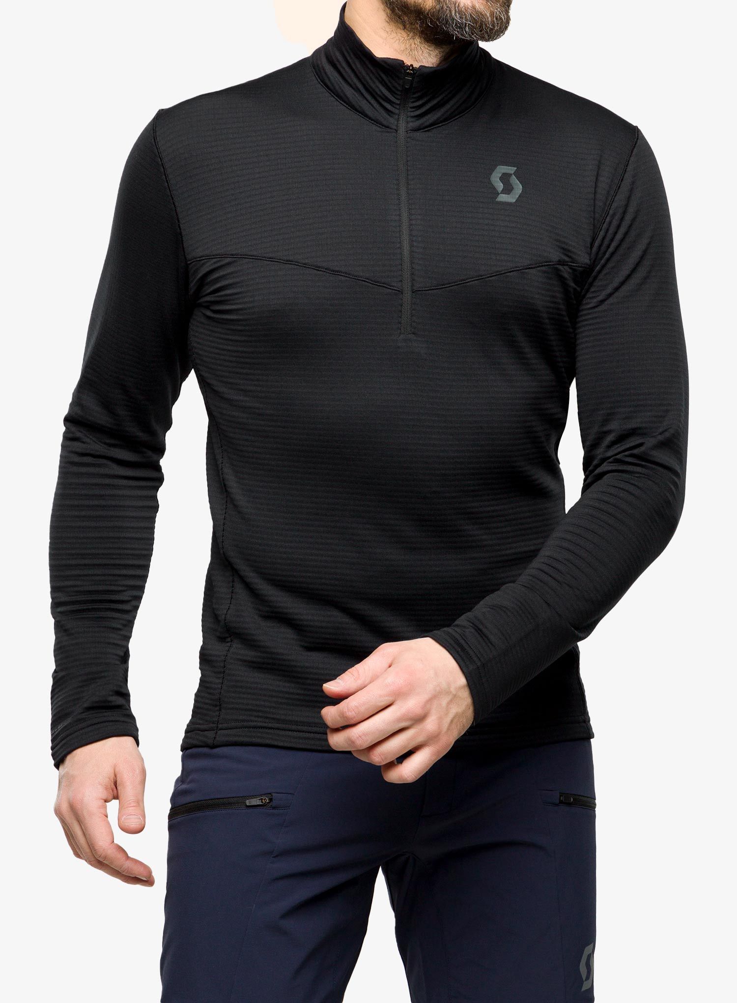 Mikina SCOTT Pullover Defined Light - black