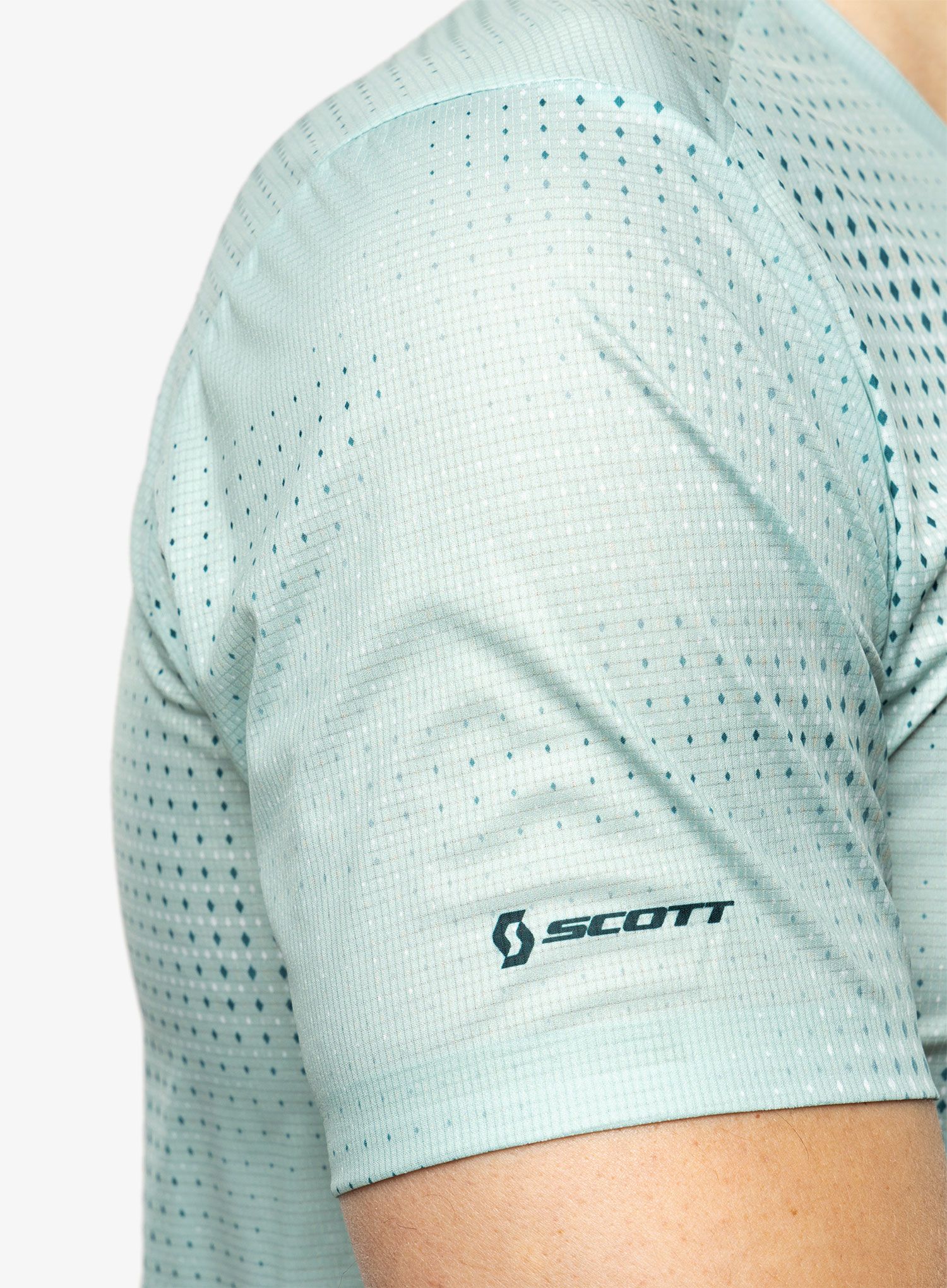 Běžecké tričko SCOTT RC Run S/S - mineral green/aruba green