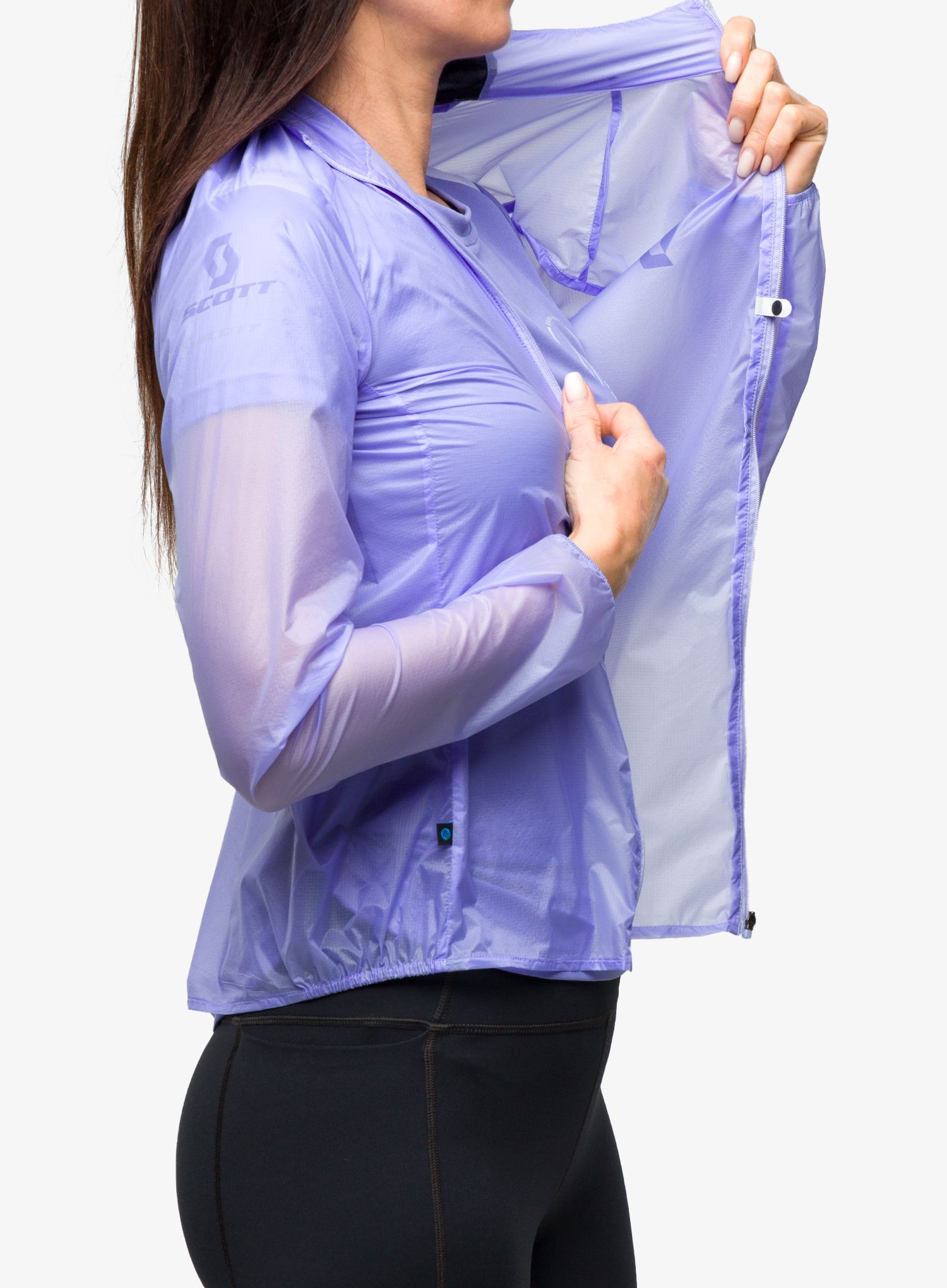 Bunda na běhání dámská SCOTT RC Run WB - moon blue/dream blue
