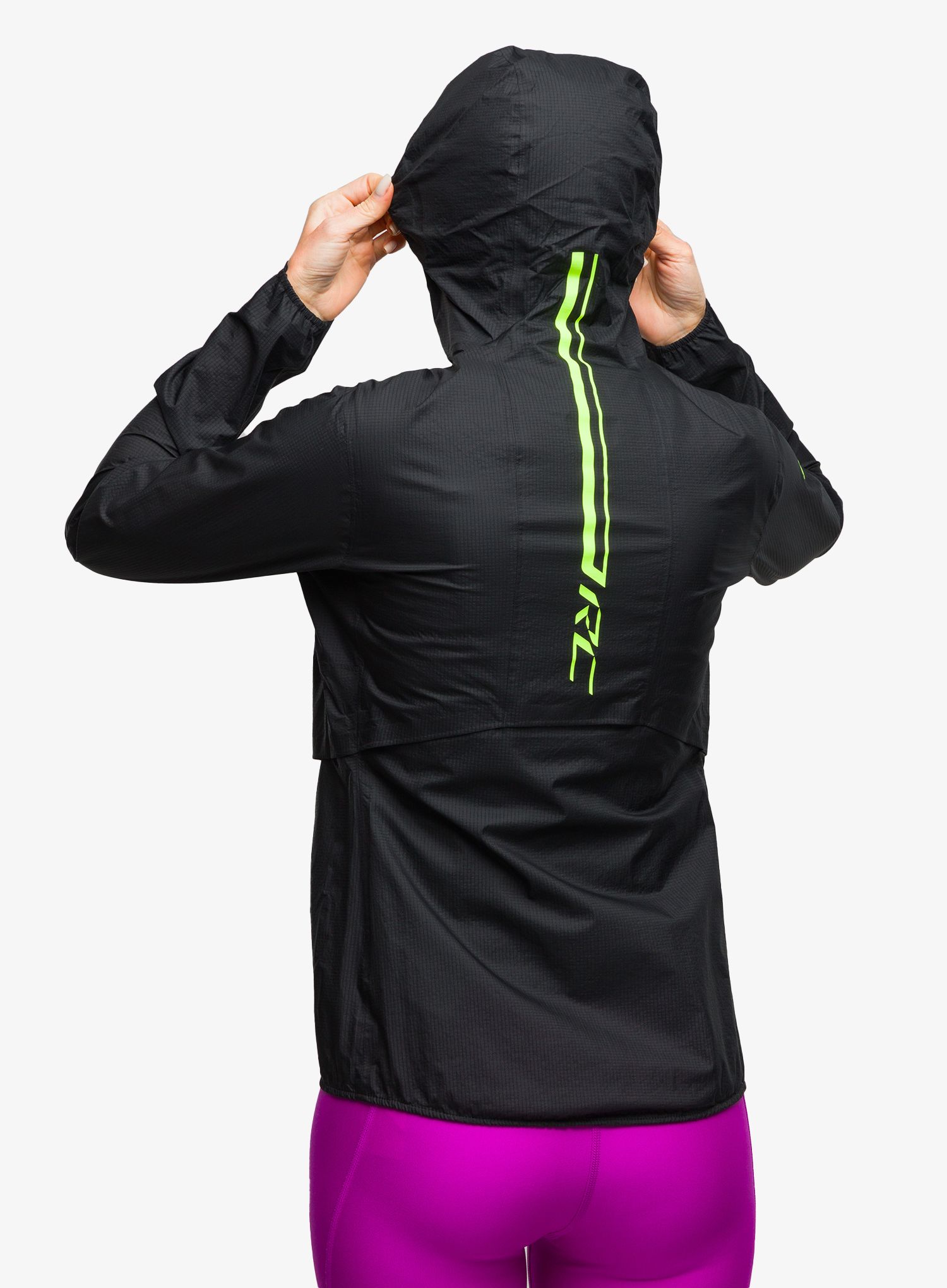 Bunda na běhání dámská SCOTT RC Run Waterproof - black/yell