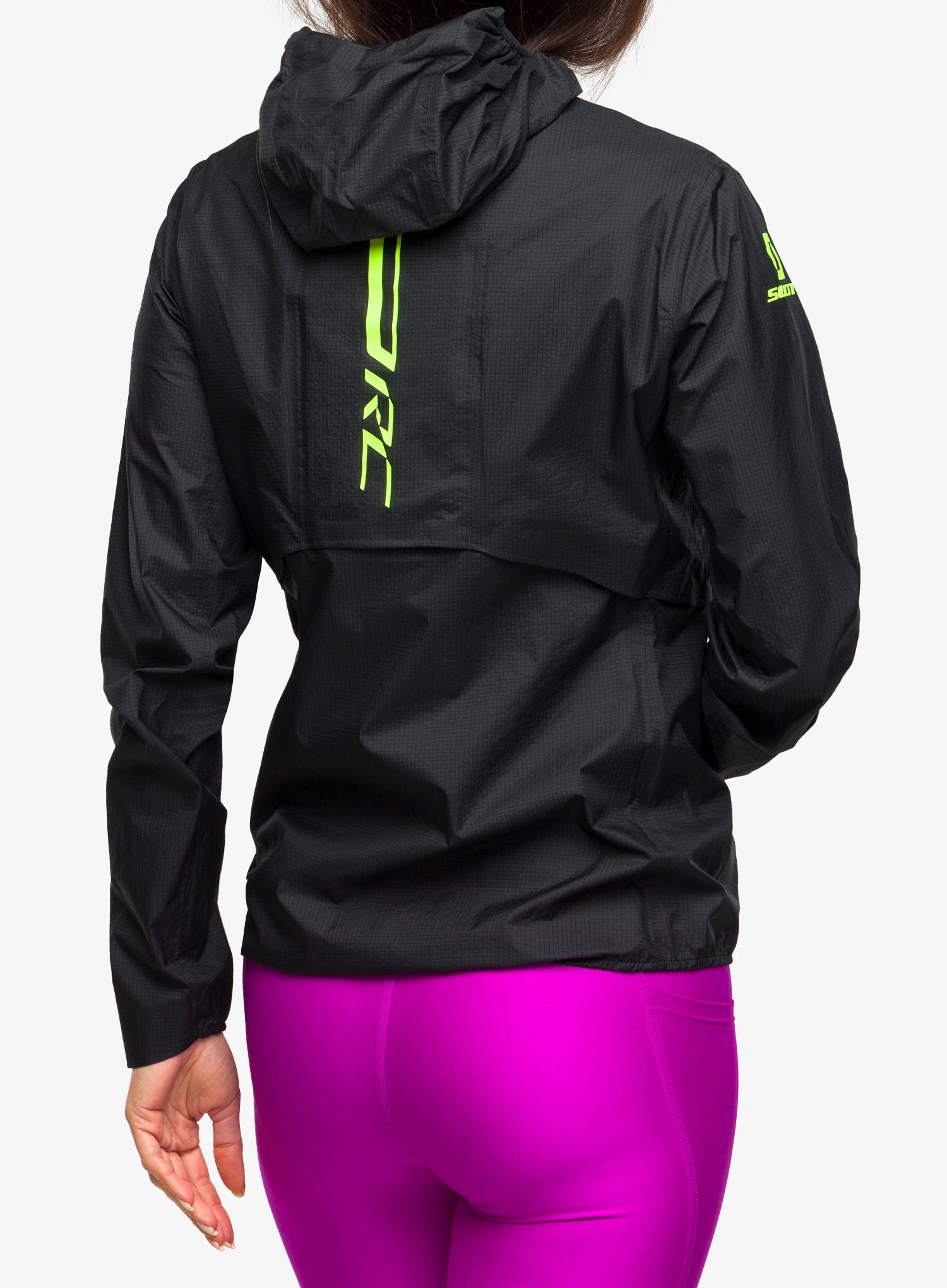Bunda na běhání dámská SCOTT RC Run Waterproof - black/yell