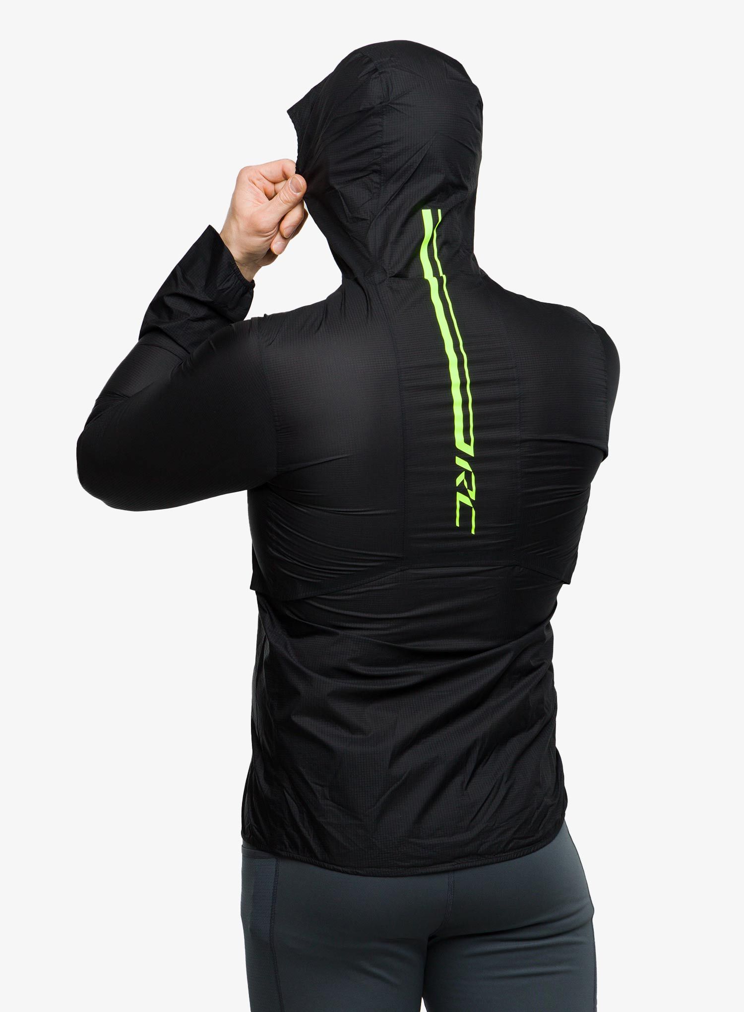 Bunda na běhání SCOTT RC Run Waterproof - black/yellow