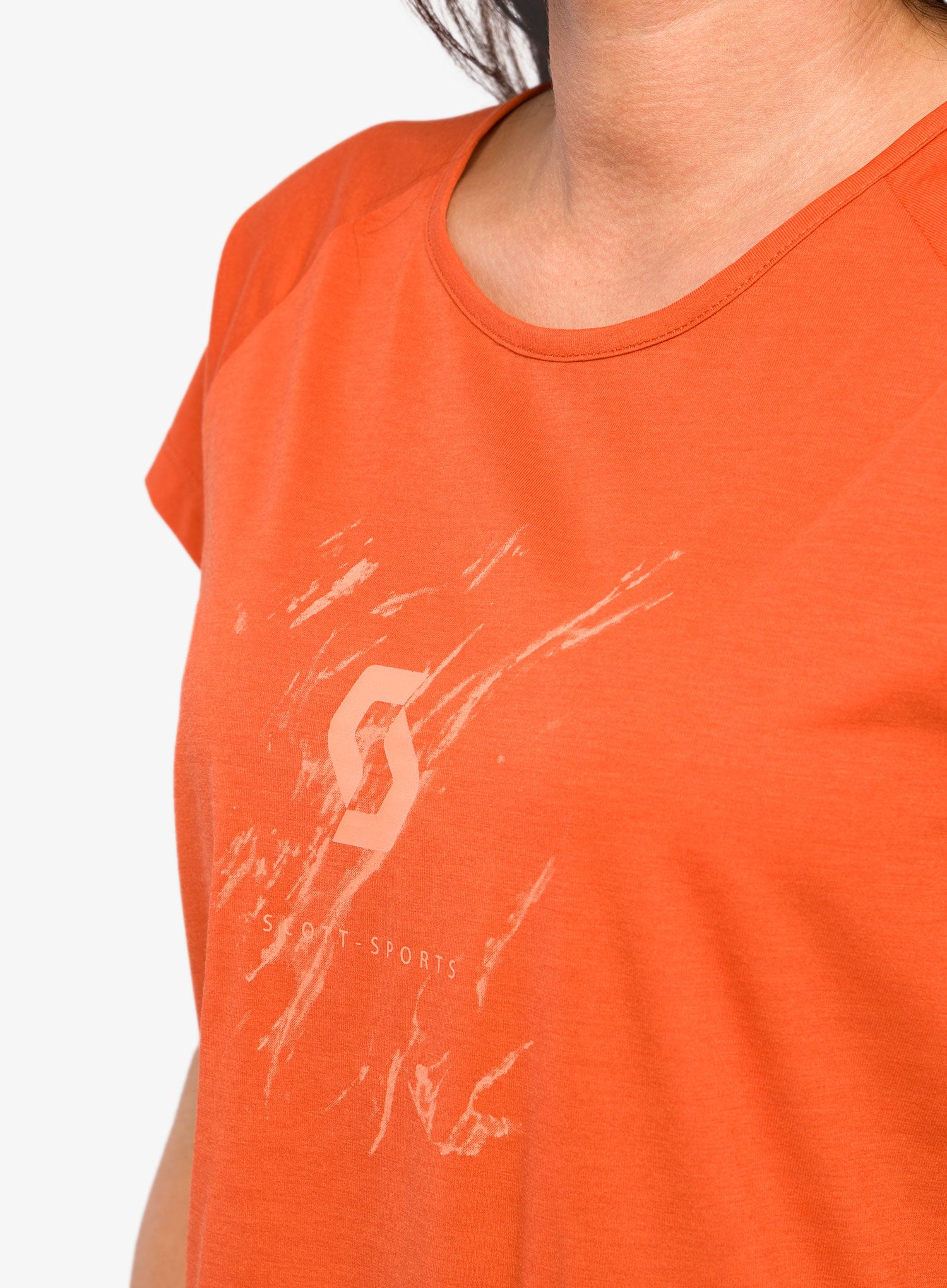 Dámské rychleschnoucí triko SCOTT Shirt Defined DRI S/S - braze orange