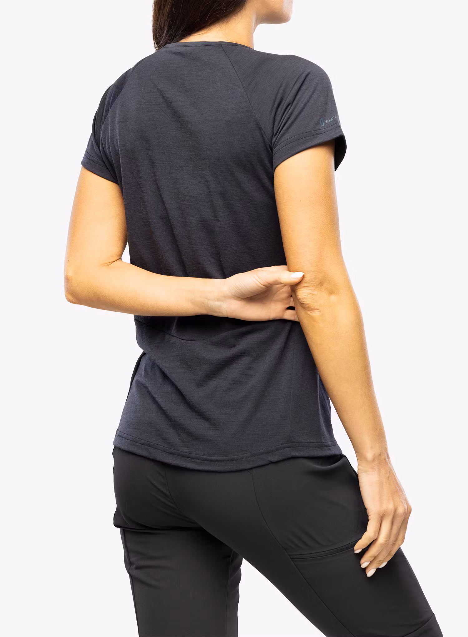 Merino triko dámské SCOTT Shirt Defined Merino Tech S/S - blue