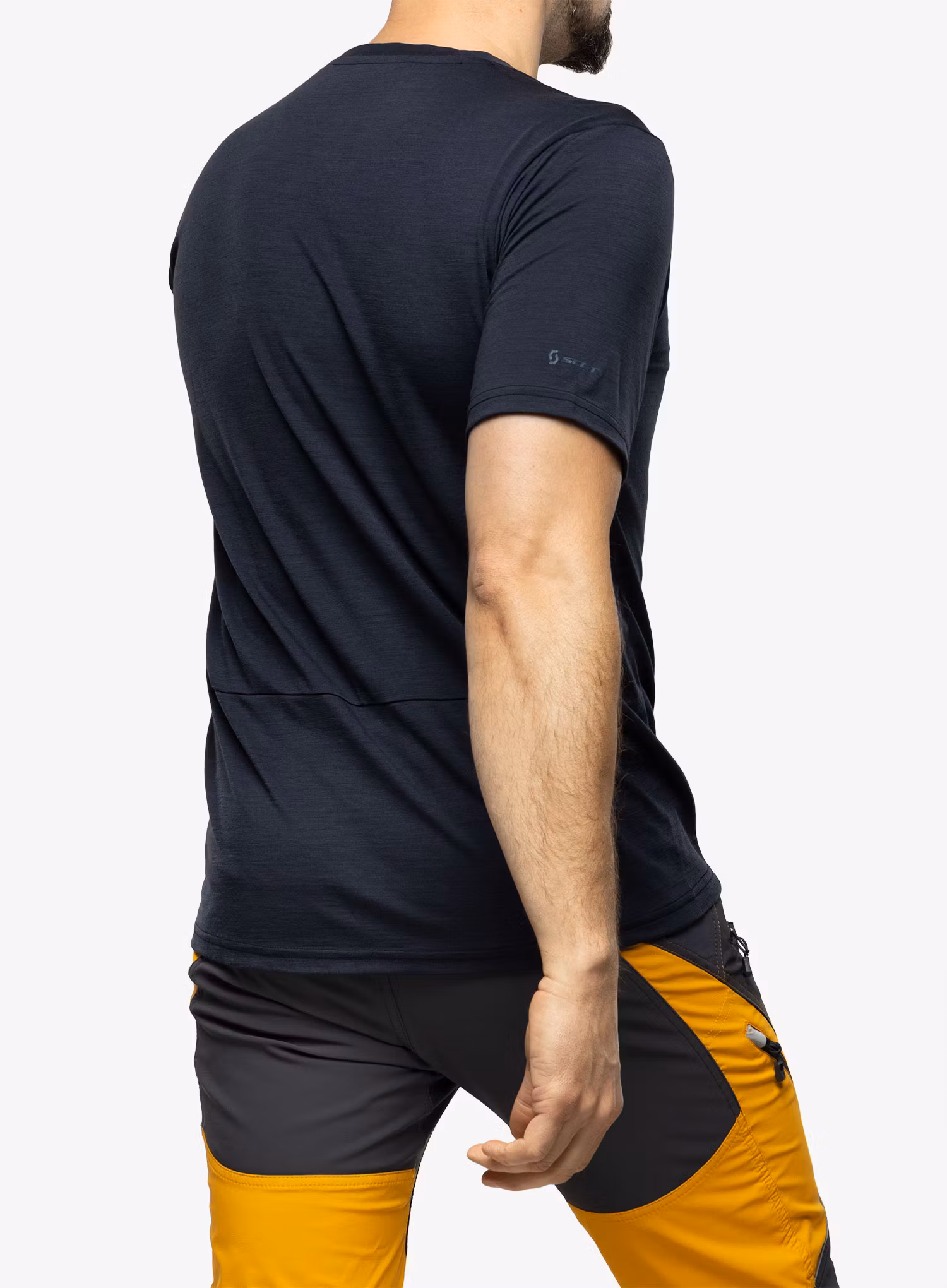Merino triko SCOTT Shirt Defined Merino Tech S/S - dark blue