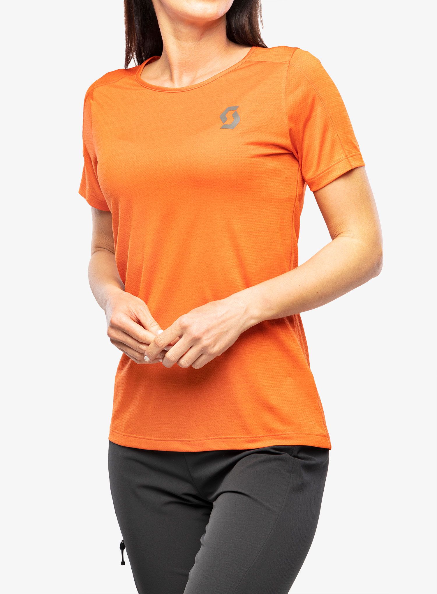 Dámské rychleschnoucí triko SCOTT Shirt Endurance LT S/S - orange