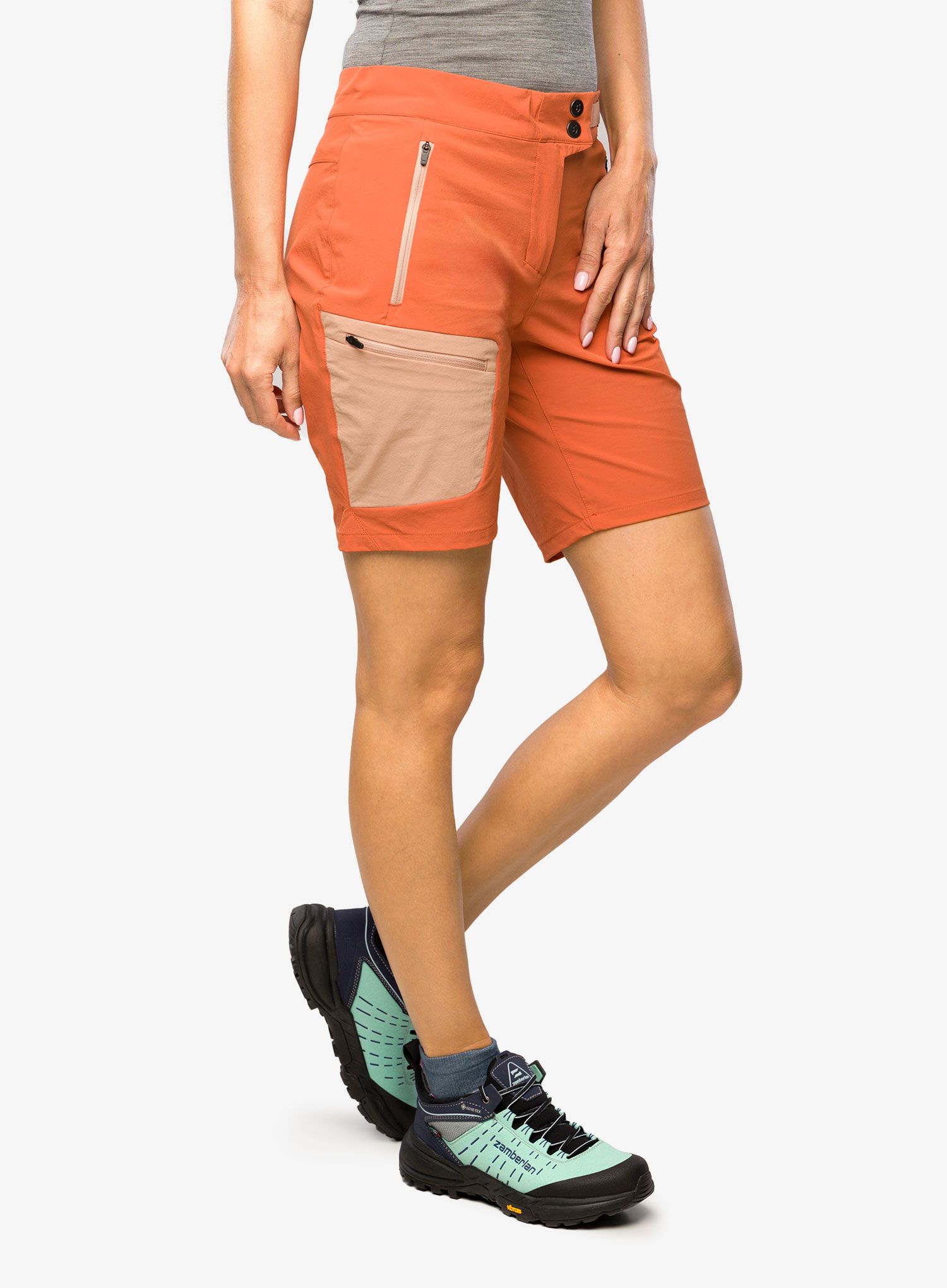 Turistické kraťasy dámské SCOTT Short Explorair Light - braze orange/rose