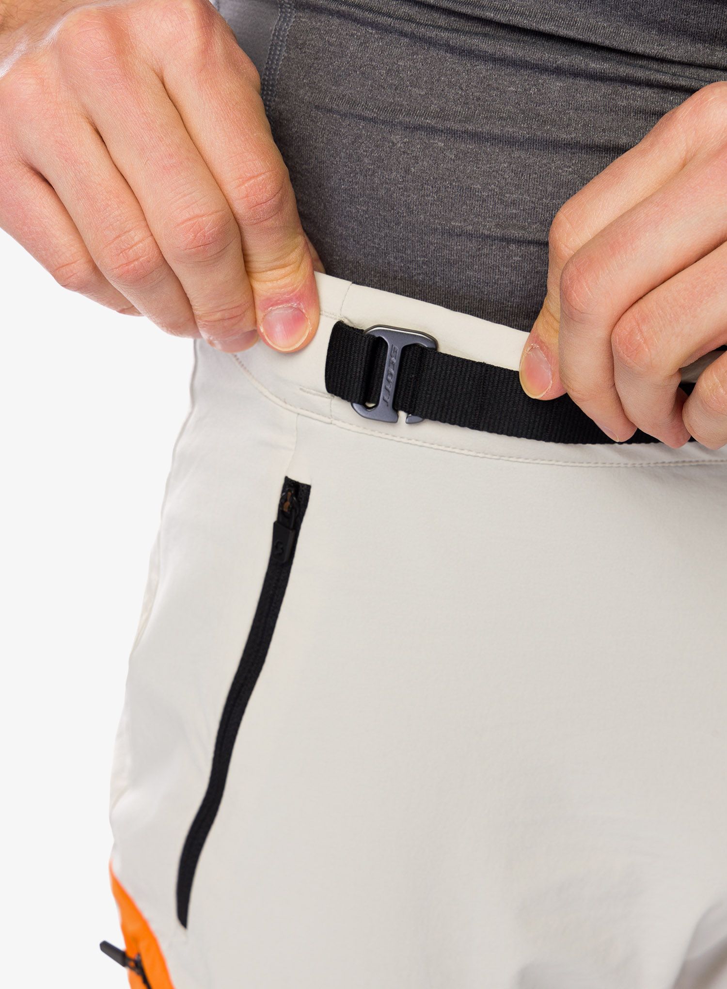 Outdoorové kraťasy SCOTT Short Explorair Light - dust white/flash orange