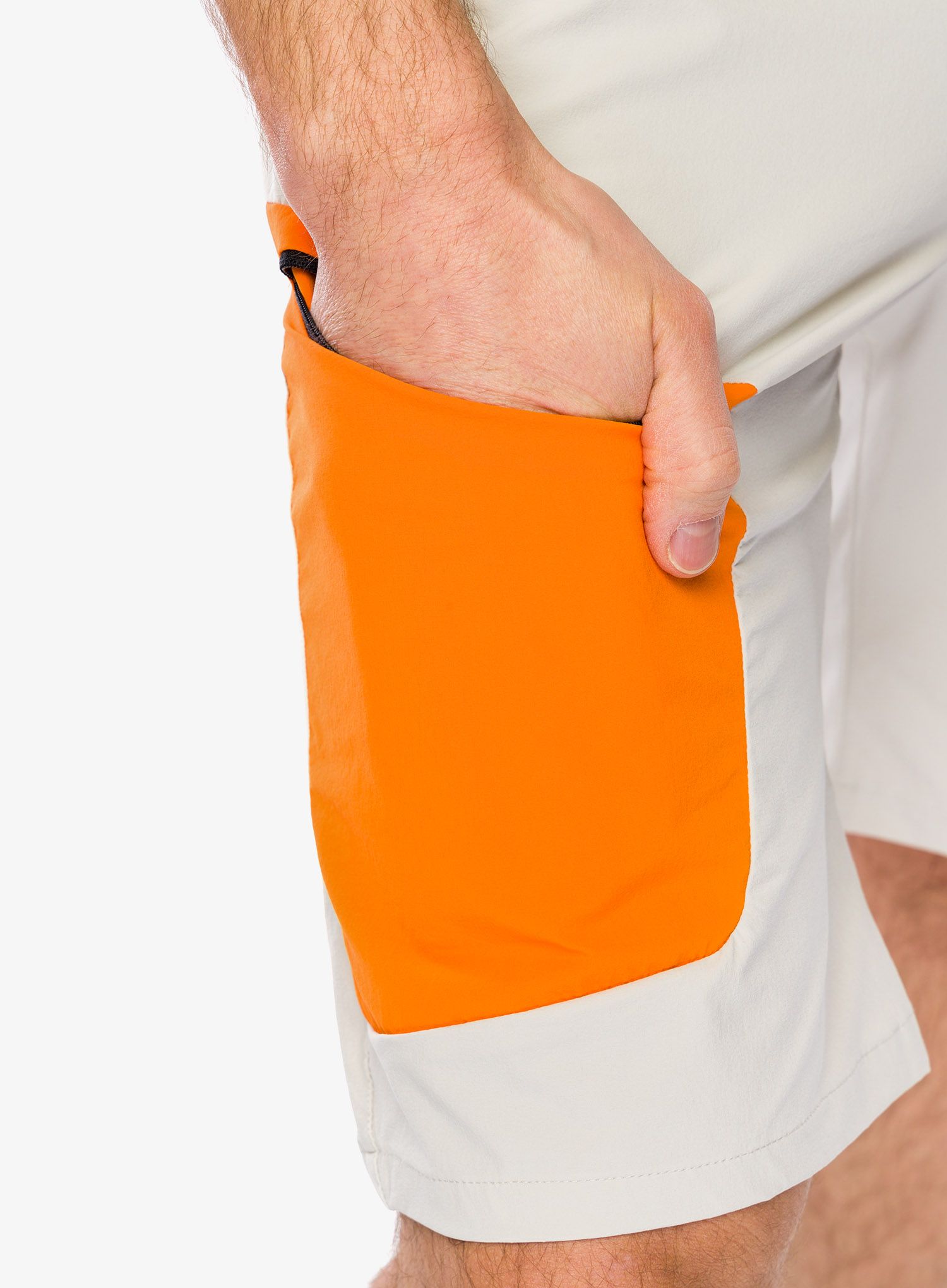 Outdoorové kraťasy SCOTT Short Explorair Light - dust white/flash orange