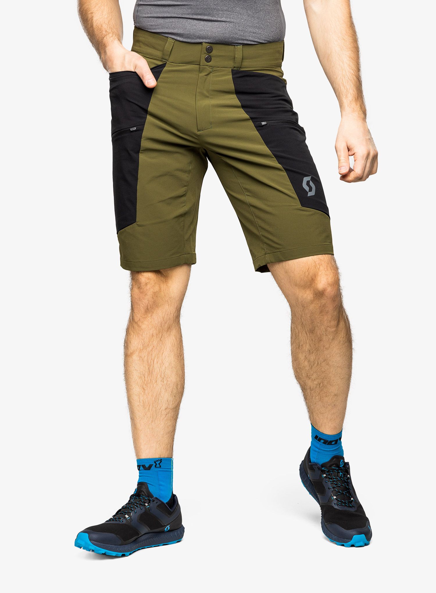 Outdoorové kraťasy SCOTT Shorts Explorair Tech - fir green/black