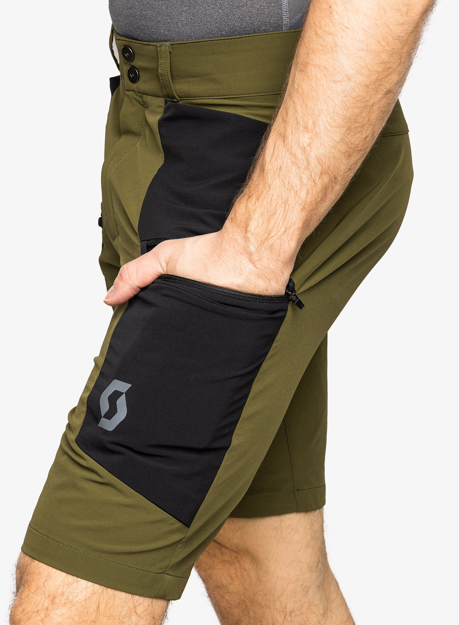 Outdoorové kraťasy SCOTT Shorts Explorair Tech - fir green/black