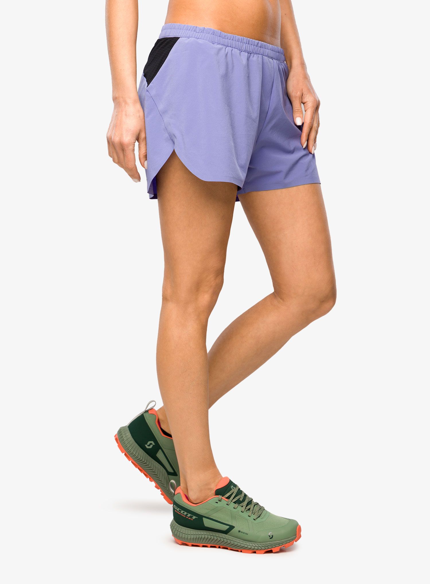 Běžecké kraťasy dámské SCOTT Split Shorts RC Run - dream blue/black