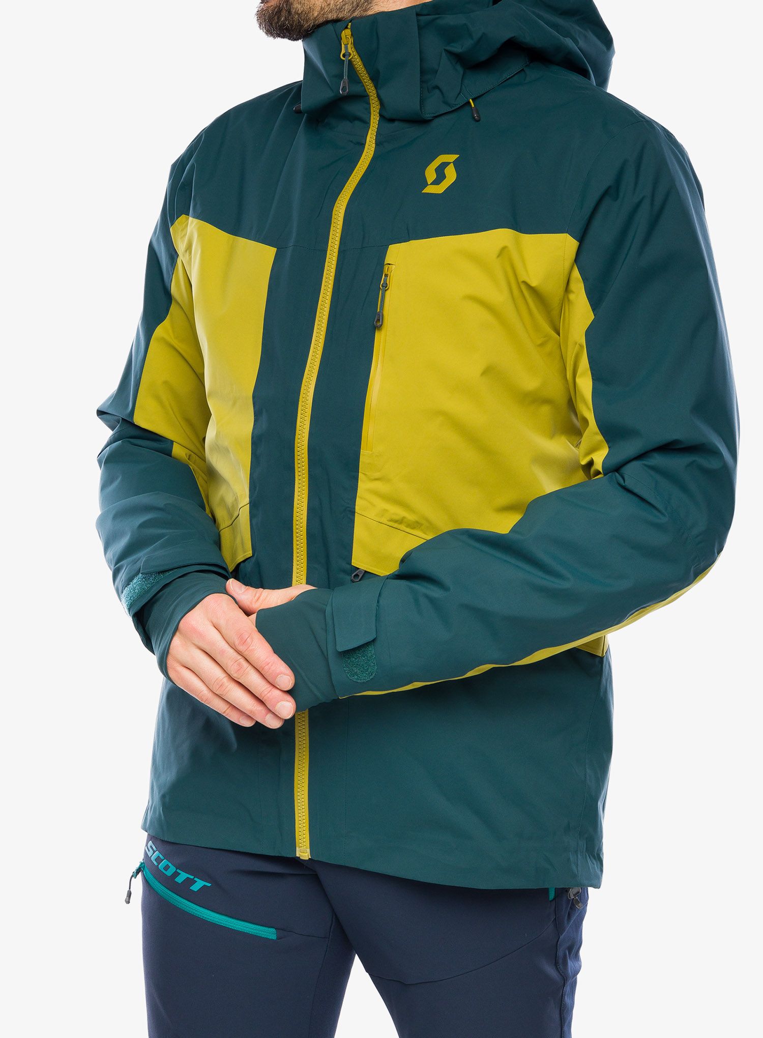 Lyžařská bunda SCOTT Ultimate Dermizax Jacket - aruba green/savanna green