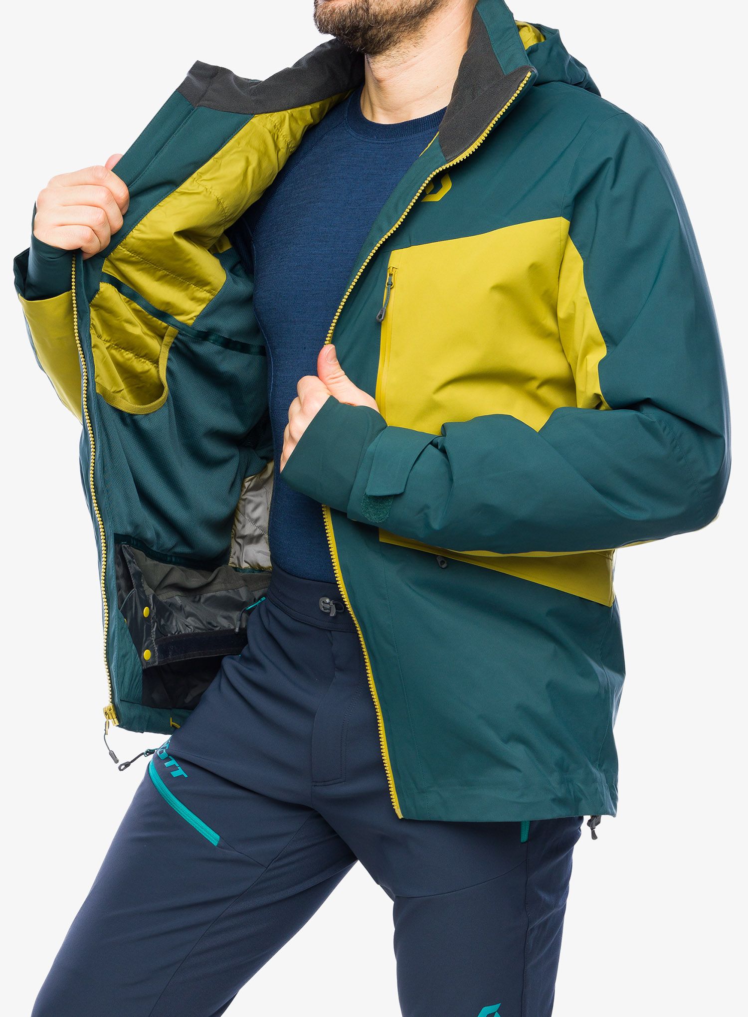 Lyžařská bunda SCOTT Ultimate Dermizax Jacket - aruba green/savanna green