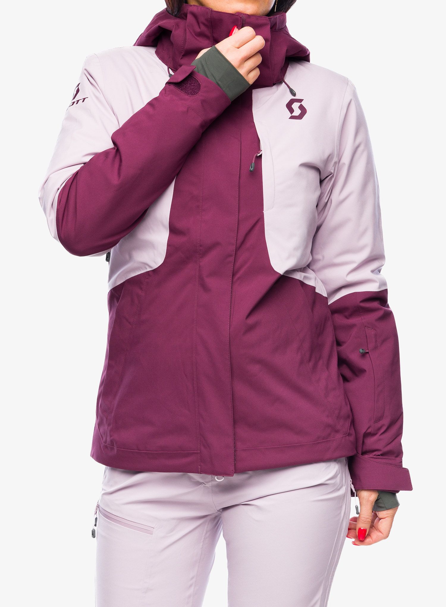 Dámská bunda SCOTT Ultimate Dryo 10 Jacket - wild red/cloud pink