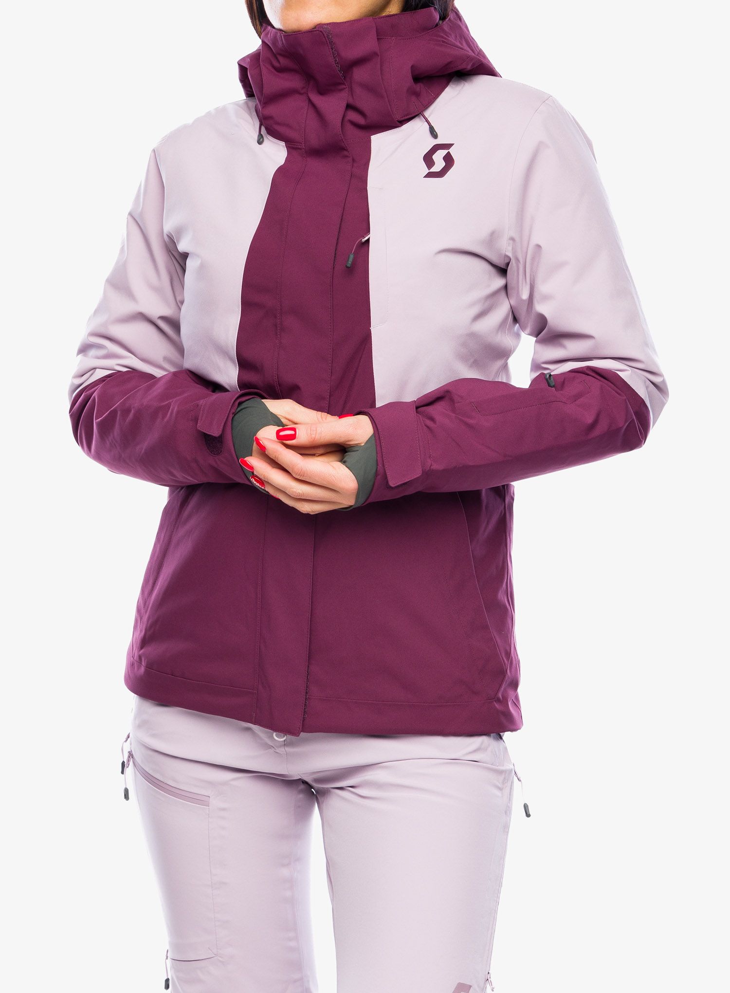 Dámská bunda SCOTT Ultimate Dryo 10 Jacket - wild red/cloud pink