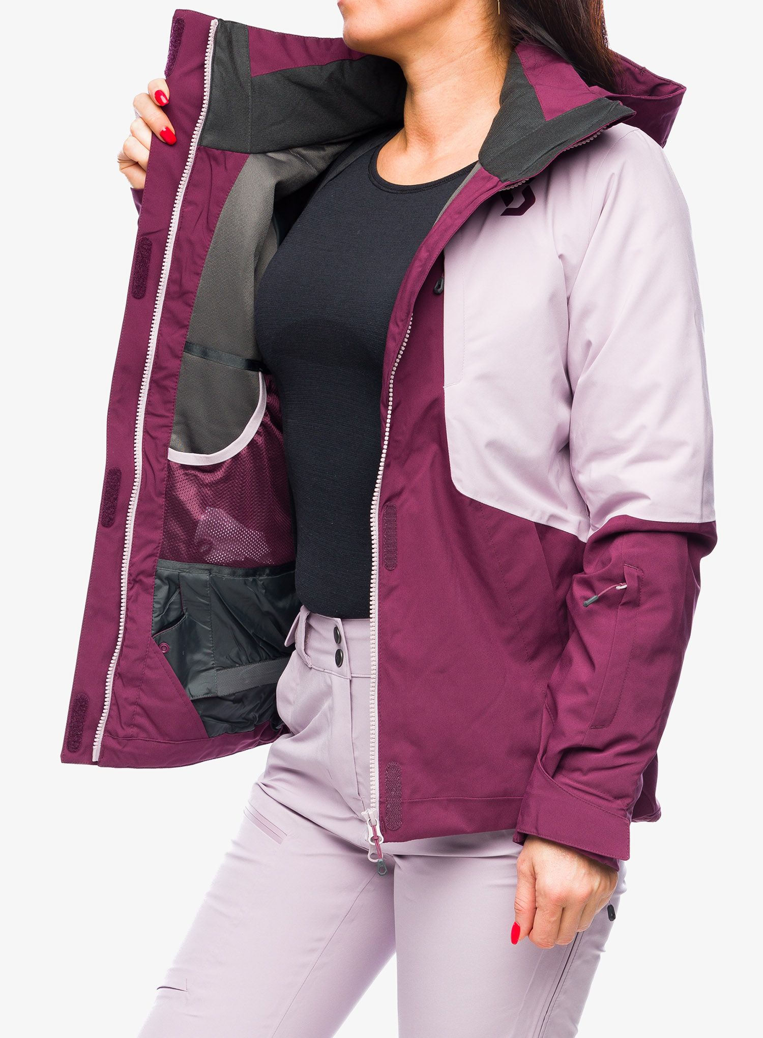 Dámská bunda SCOTT Ultimate Dryo 10 Jacket - wild red/cloud pink