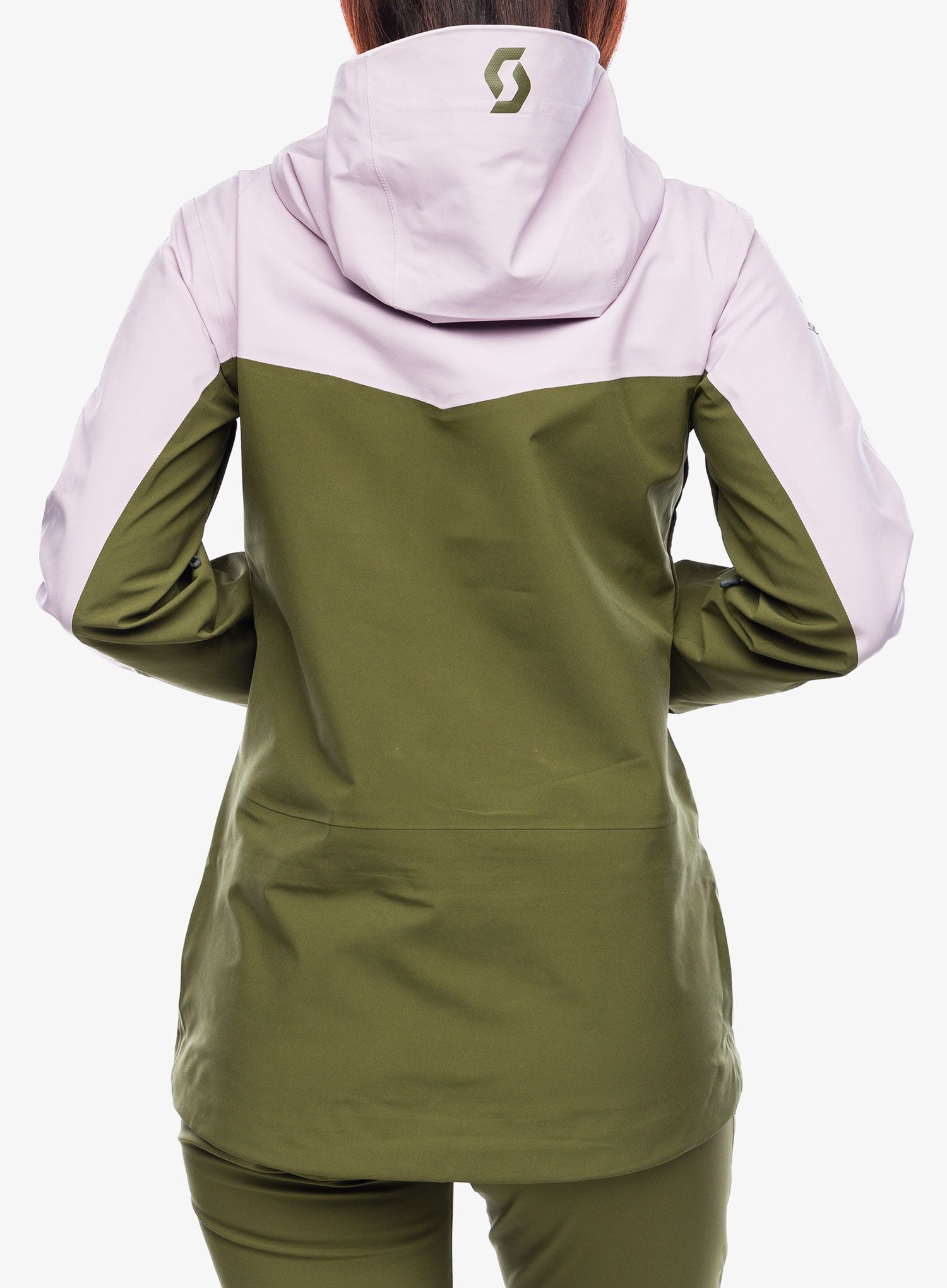 Dámská bunda SCOTT Vertic 3L Jacket - cloud pink/fir green
