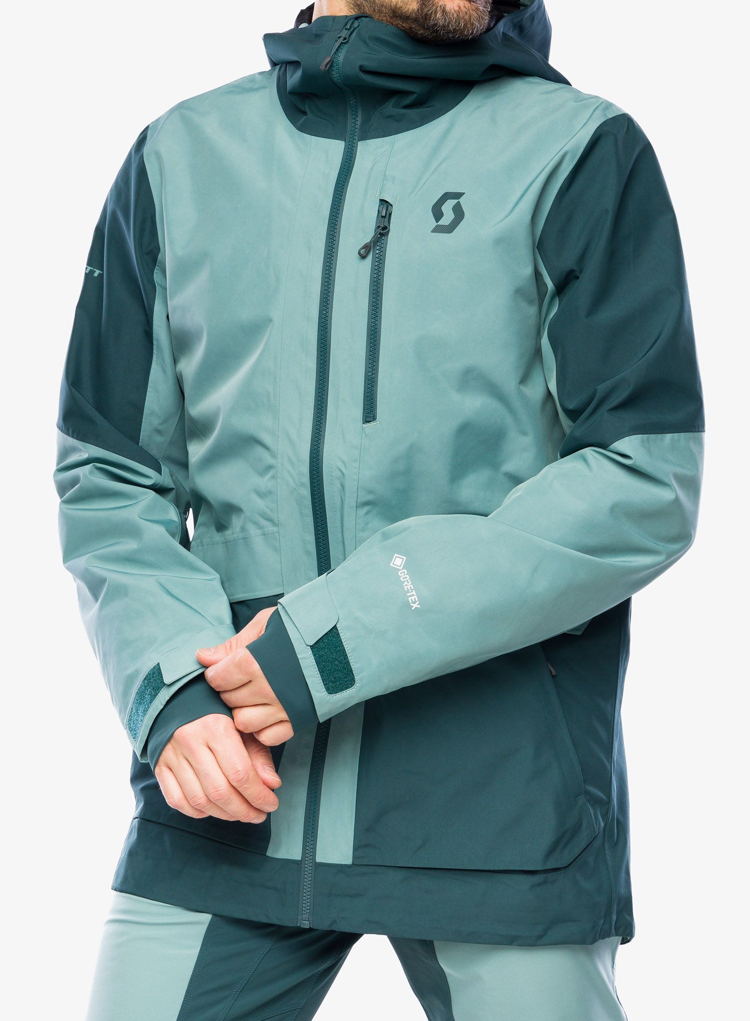 Bunda s membránou SCOTT Vertic GTX 2L Jacket - aruba green/northern mint grn