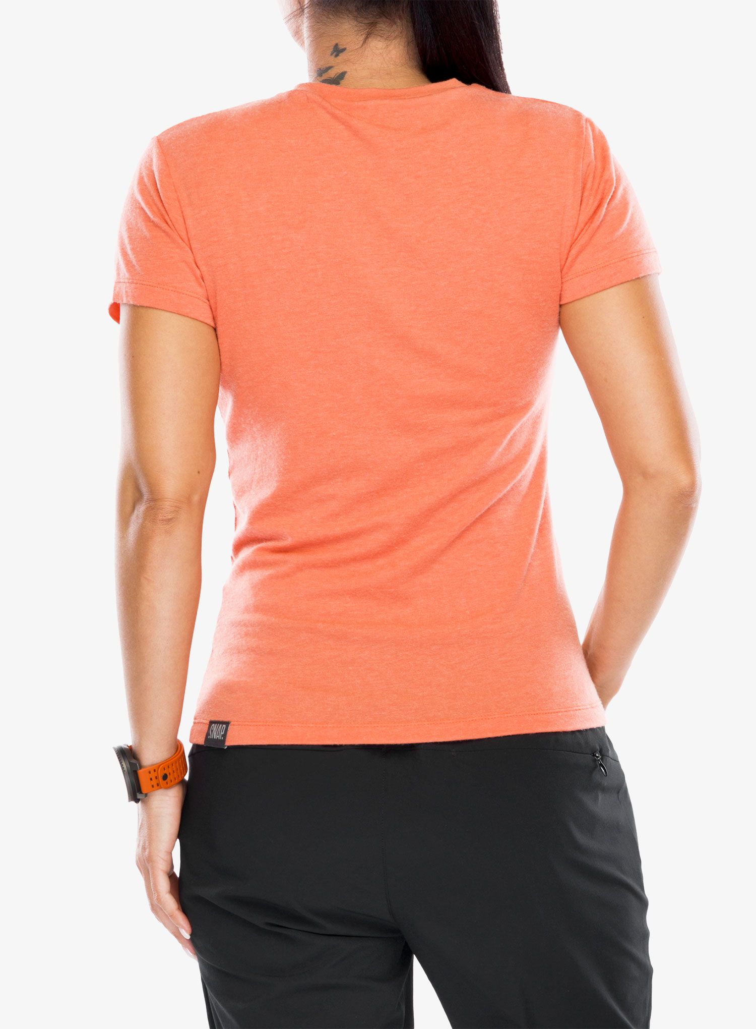 Merino triko dámské SNAP Technical Merino T-Shirt - emberglow