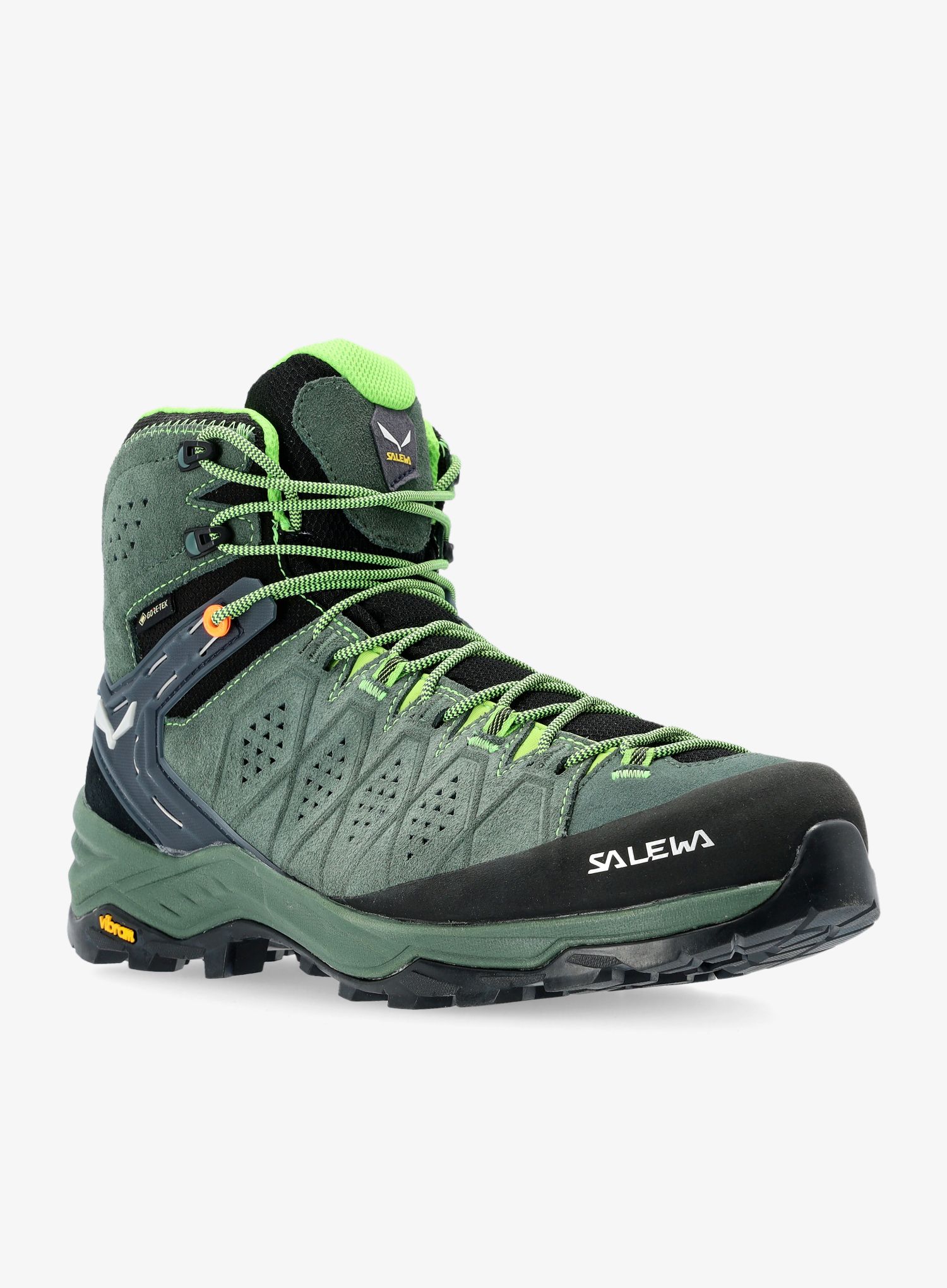 Trekové boty Salewa Alp Trainer 2 Mid GTX - green/p. frog
