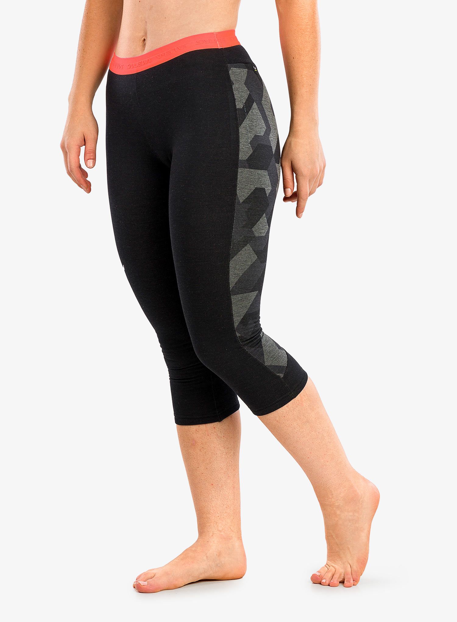 Dámské funkční legíny Salewa BOE AM 3/4 Tight - black out