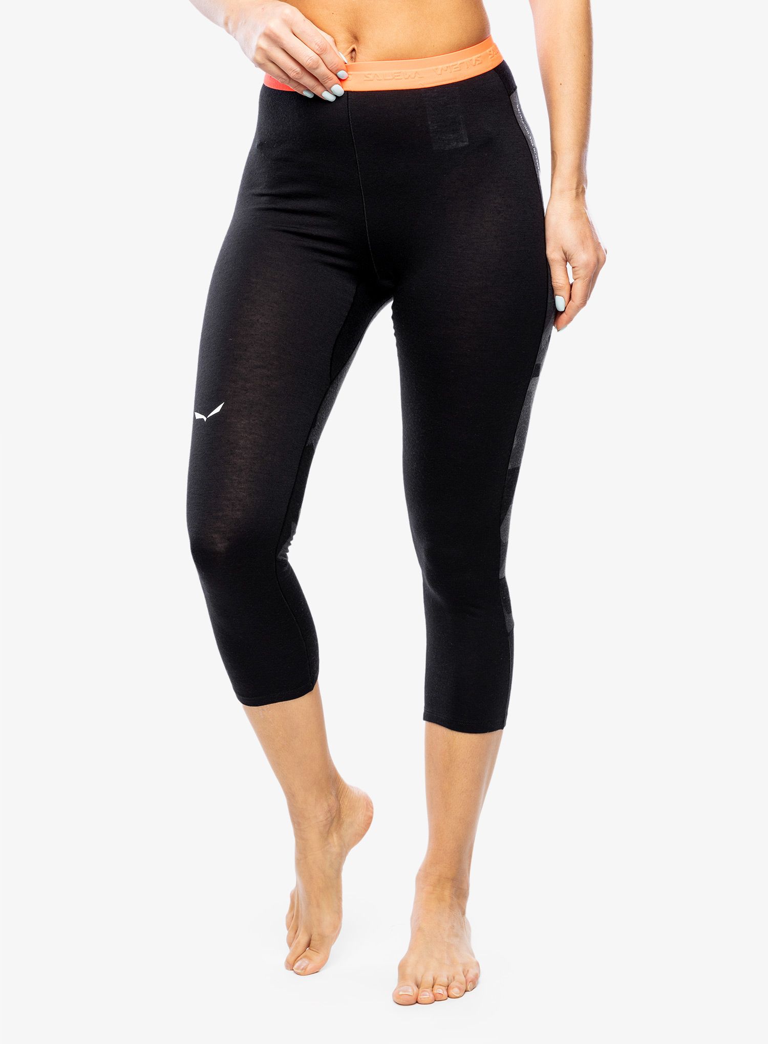 Dámské legíny Salewa Cristallo Warm Amr 3/4 Tight - blk